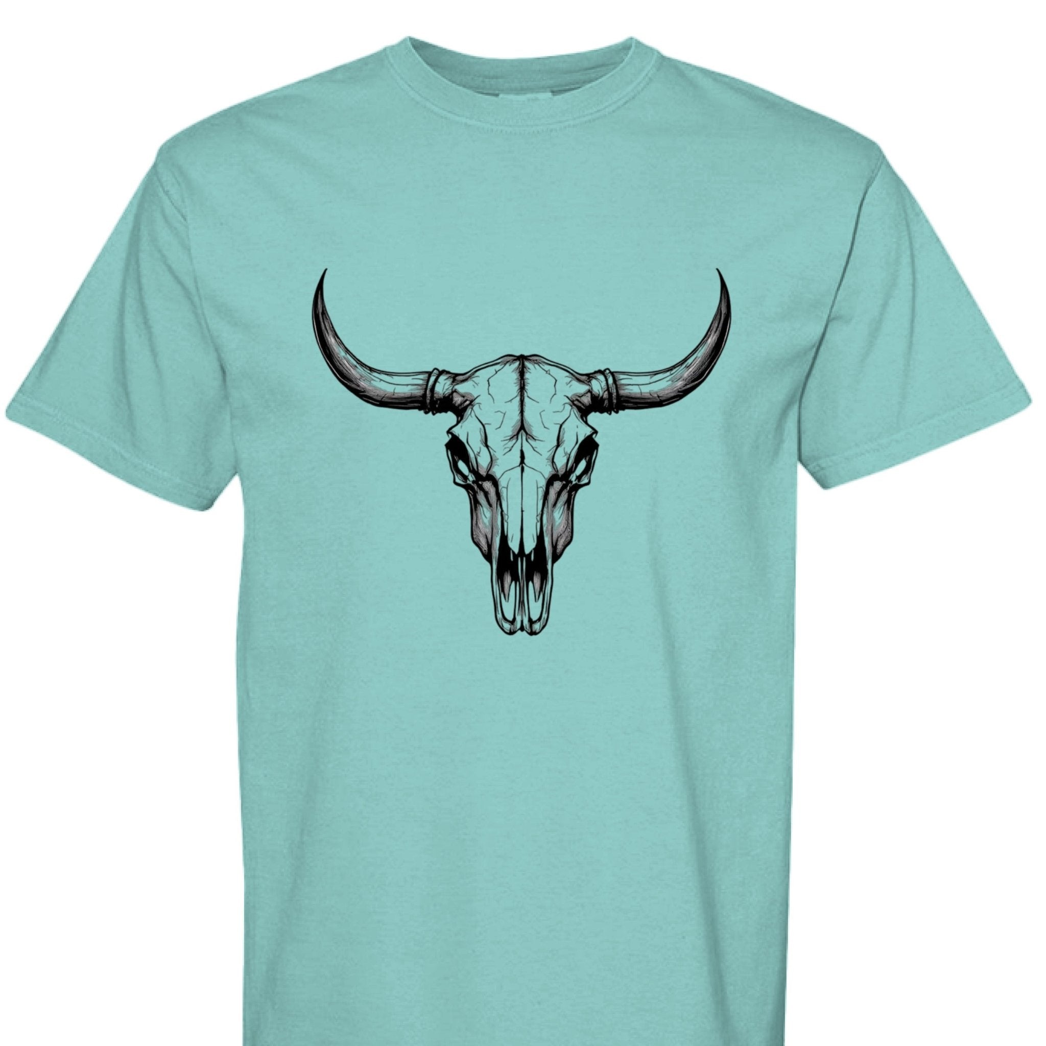 Western Bull Skull - The Caffeine Cowboy
