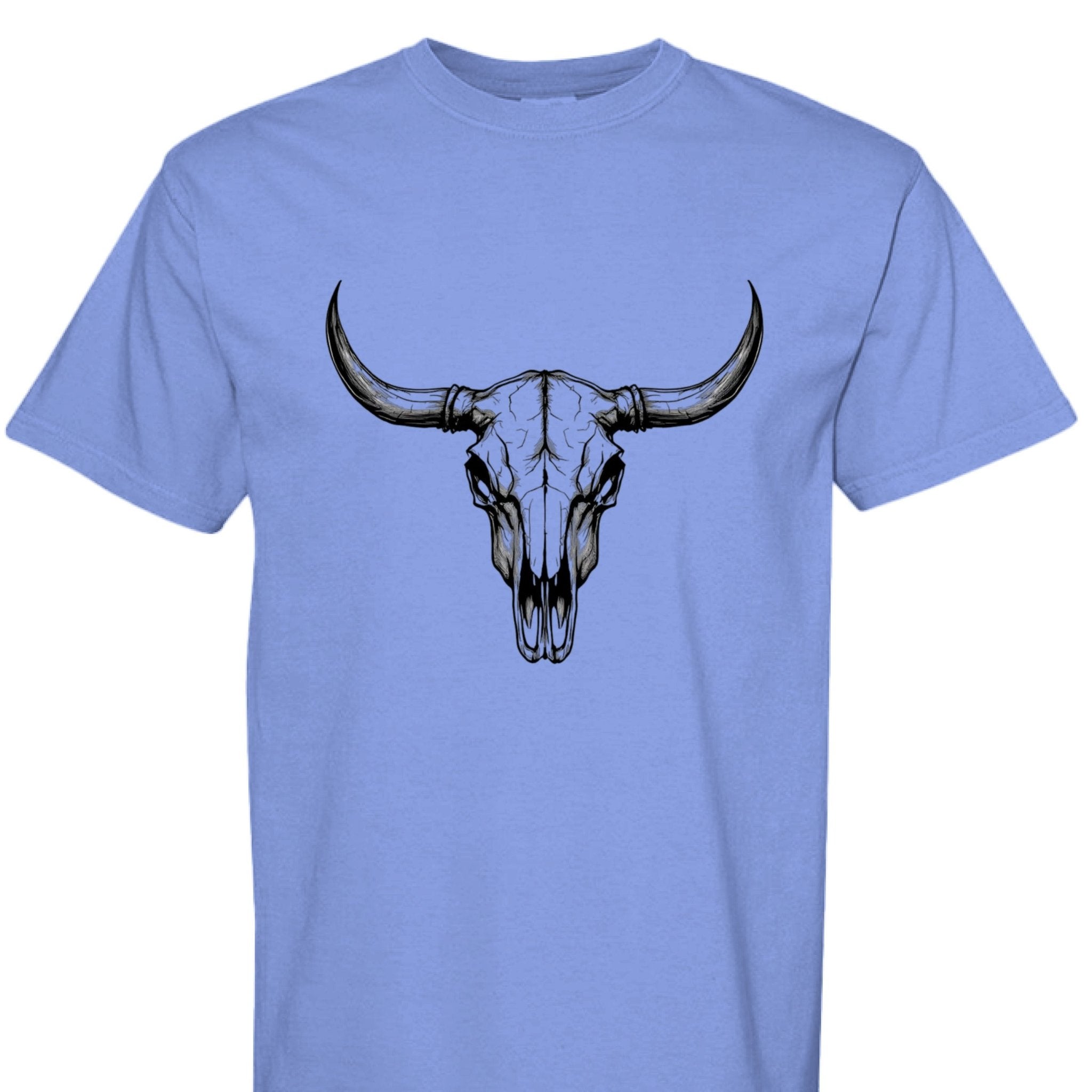 Western Bull Skull - The Caffeine Cowboy