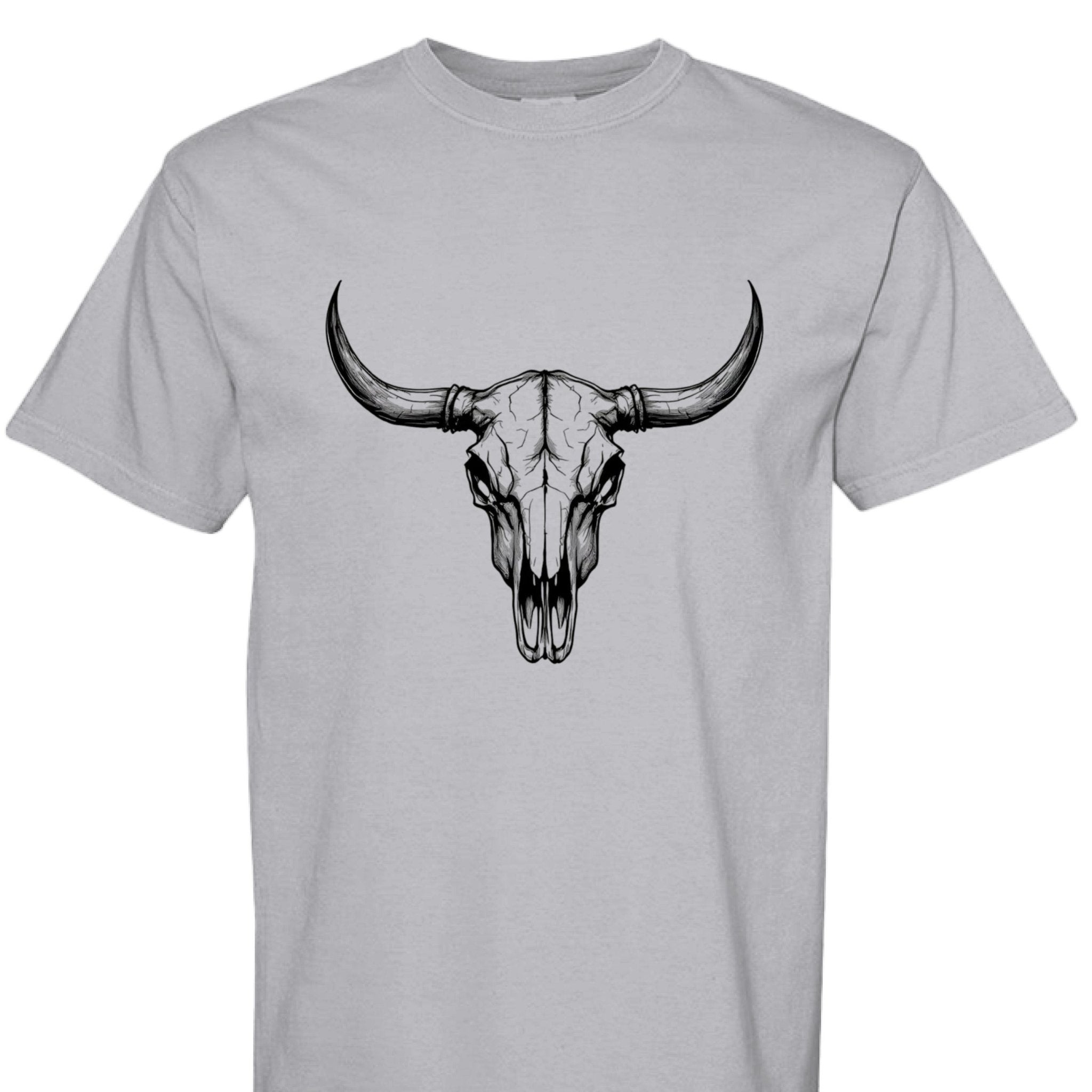 Western Bull Skull - The Caffeine Cowboy