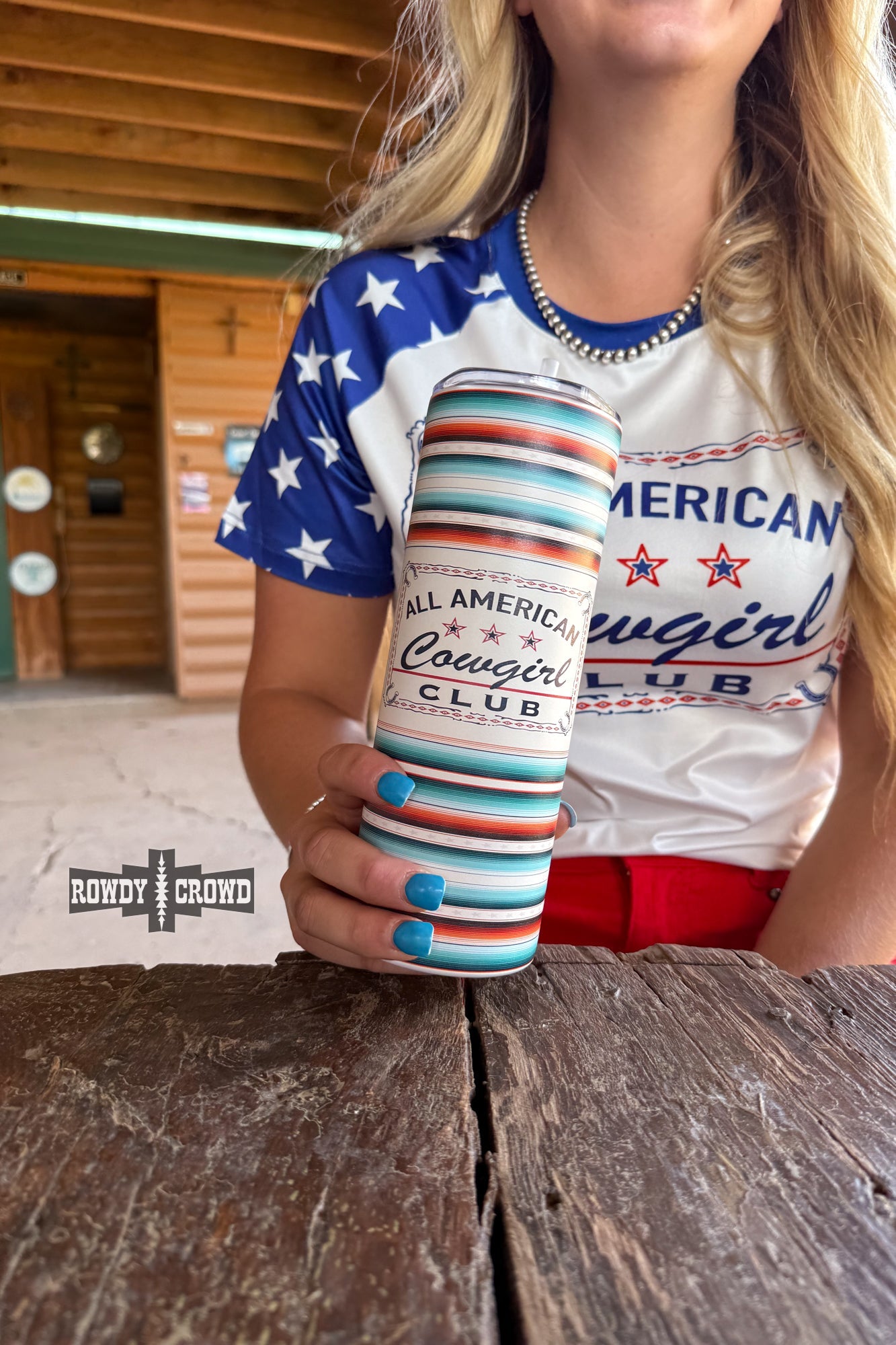 Americana Cowgirl Tumbler - The Caffeine Cowboy