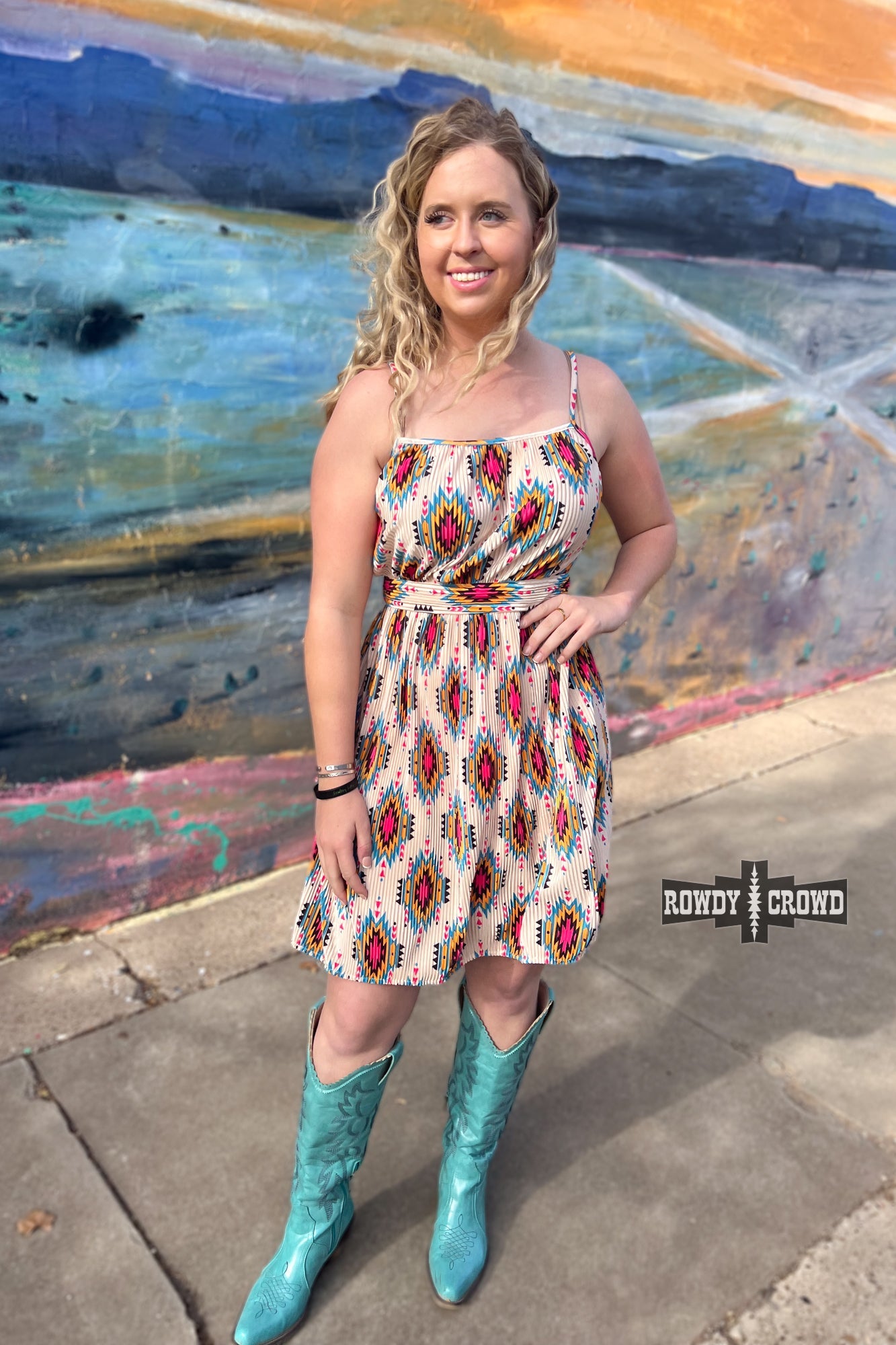 Aztec River Dress - The Caffeine Cowboy