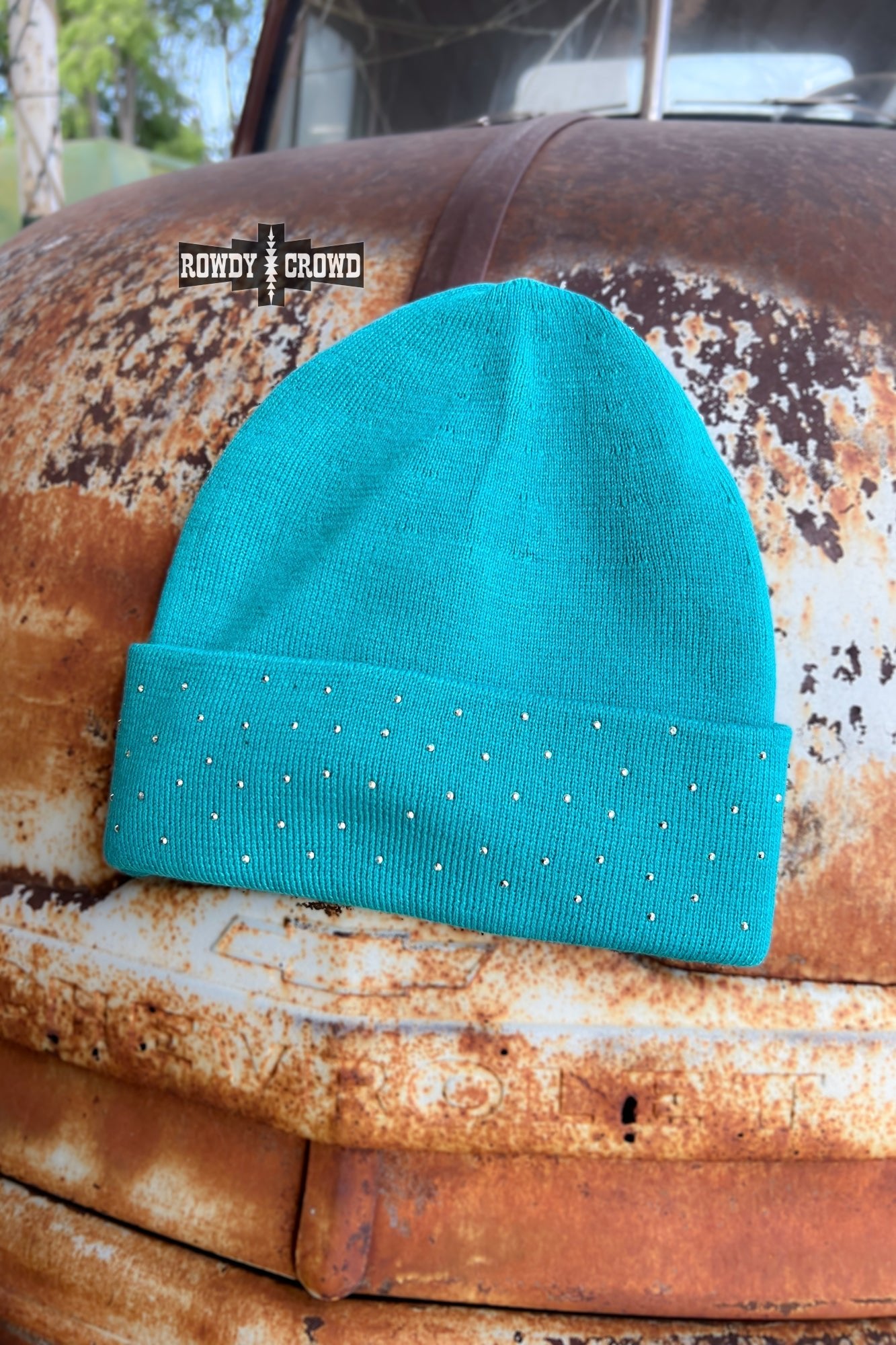 TURQUOISE - Shine Bright Beanie - The Caffeine Cowboy