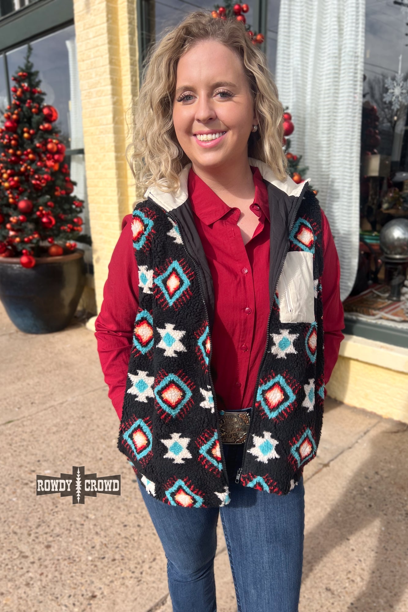 Vail Aztec Vest - The Caffeine Cowboy