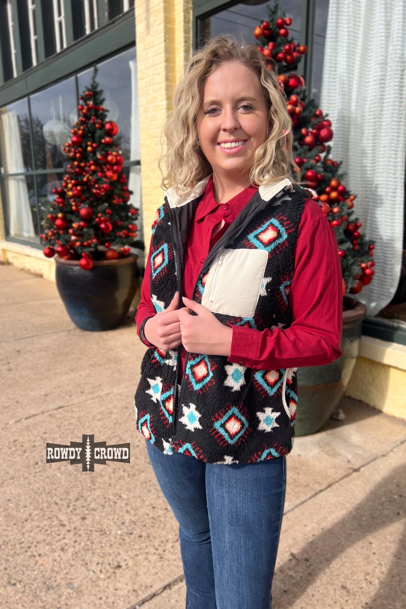 Vail Aztec Vest - The Caffeine Cowboy