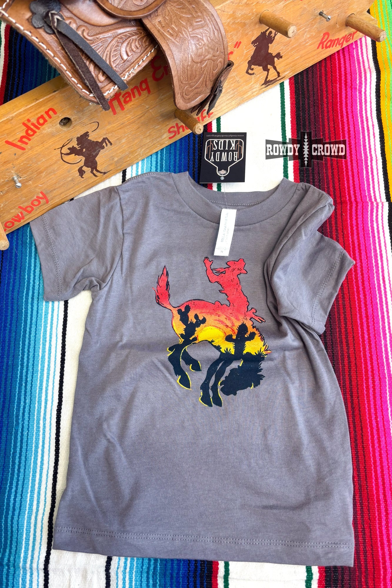 KIDS Bowie Bronc Tee - The Caffeine Cowboy