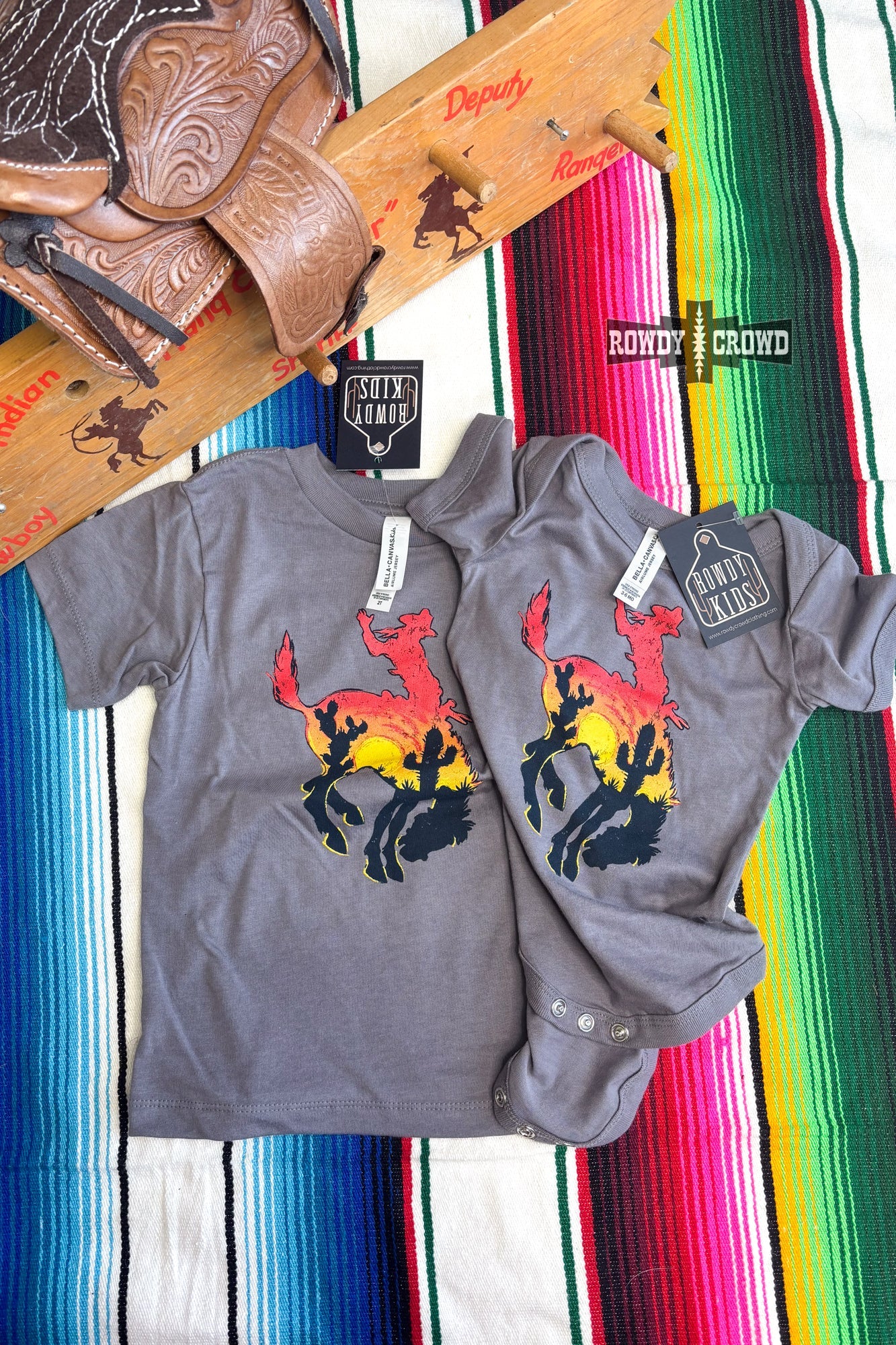 KIDS Bowie Bronc Tee - The Caffeine Cowboy