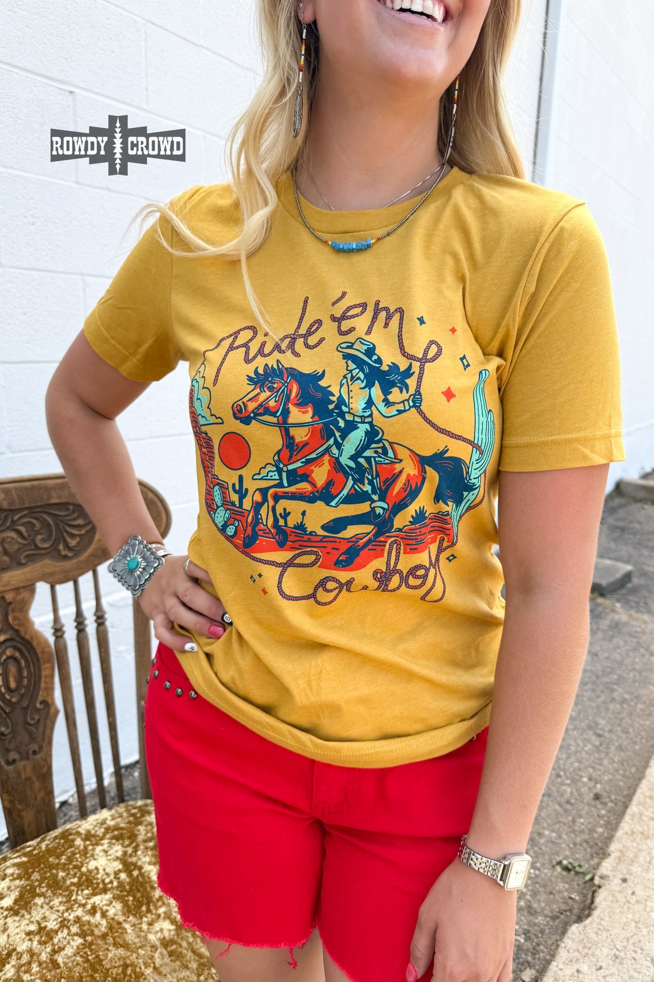 Ride 'Em Cowboy Tee - The Caffeine Cowboy