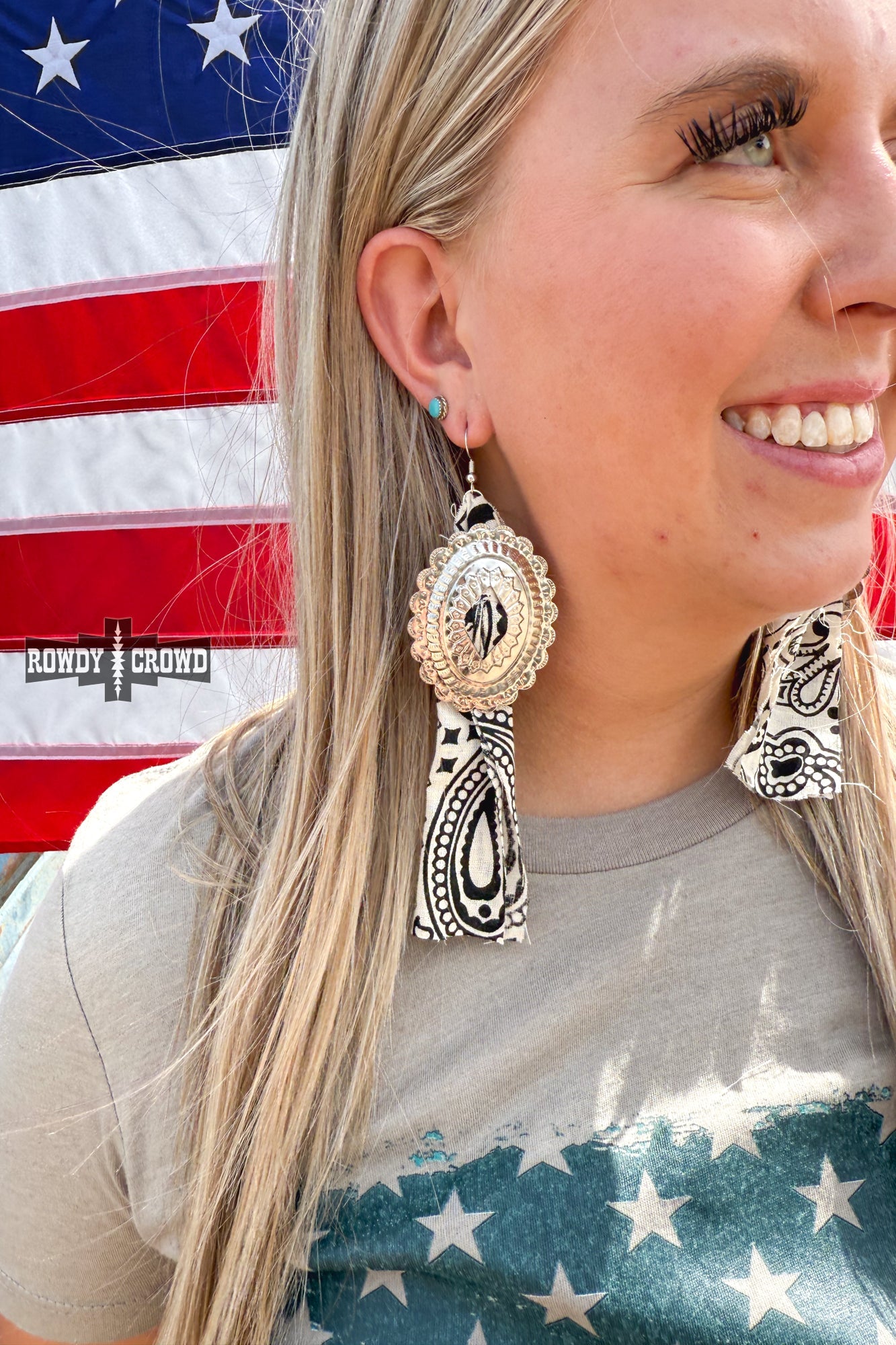 Concho Rodeo Earrings - The Caffeine Cowboy