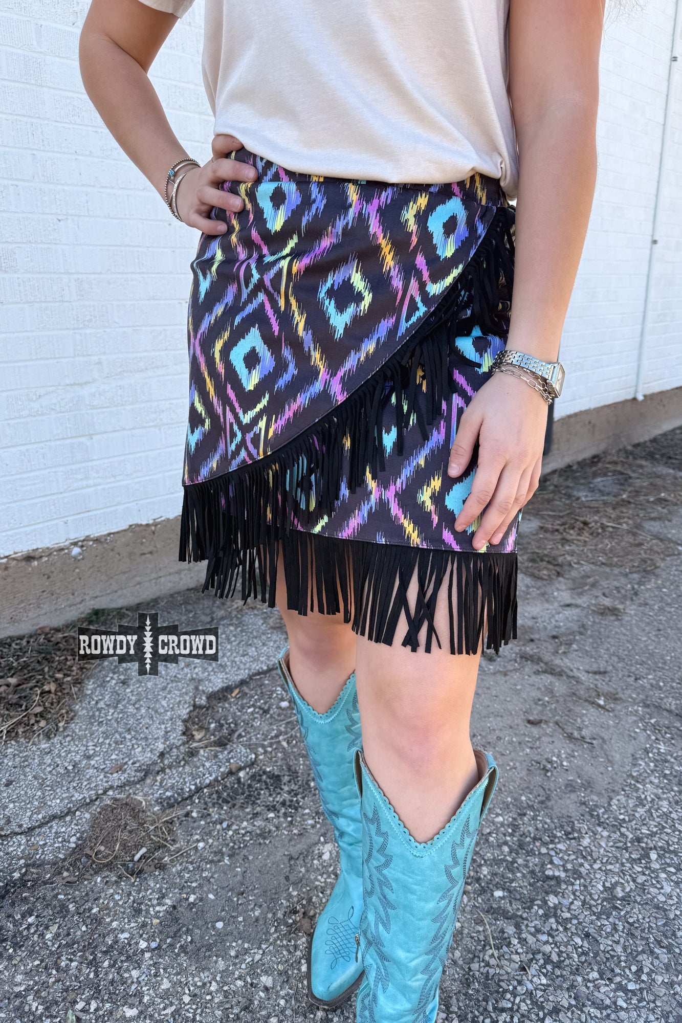 Far Out Fringe Skirt - The Caffeine Cowboy