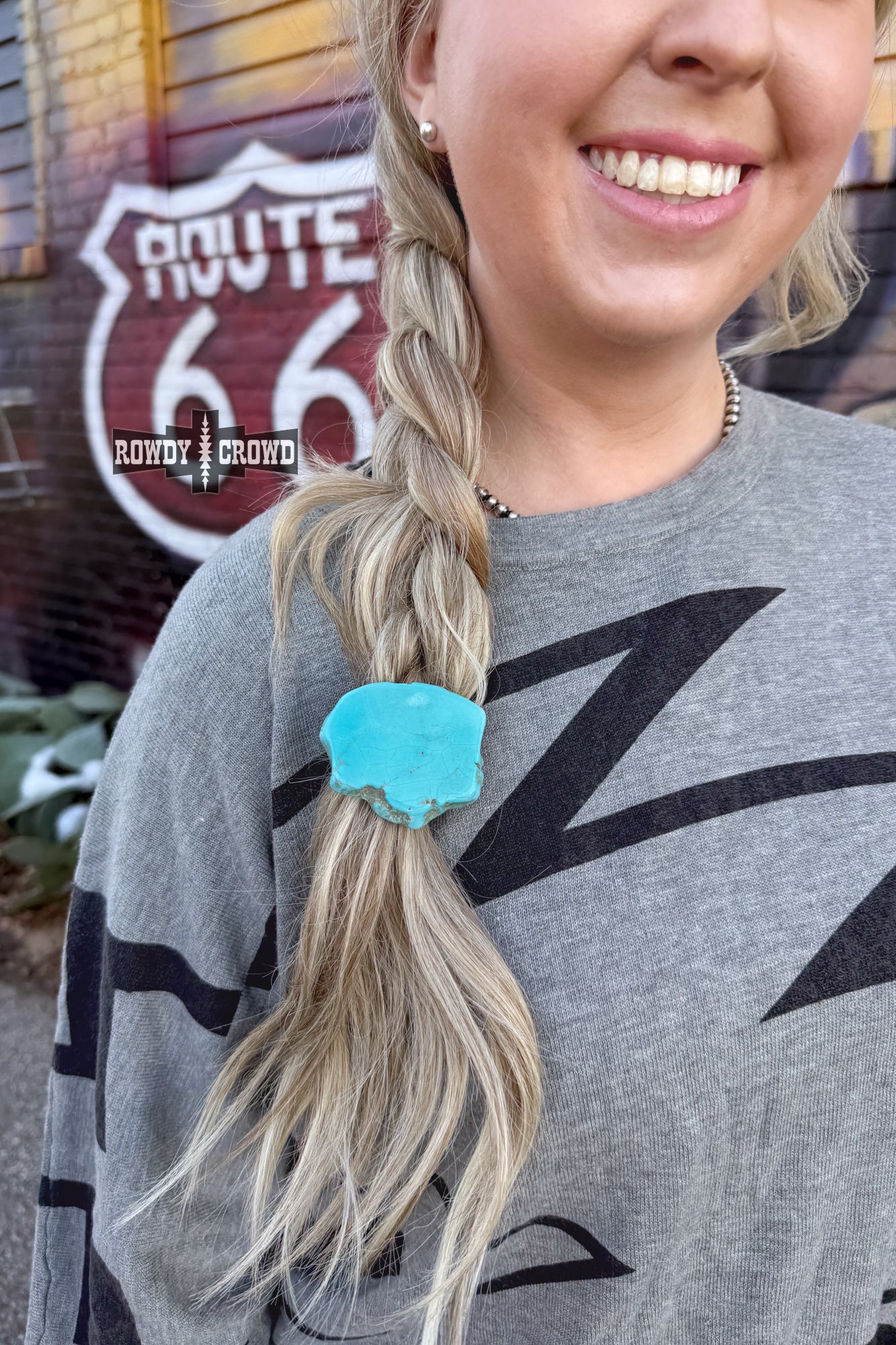 Turquoise Rock Ponytail Holder - The Caffeine Cowboy
