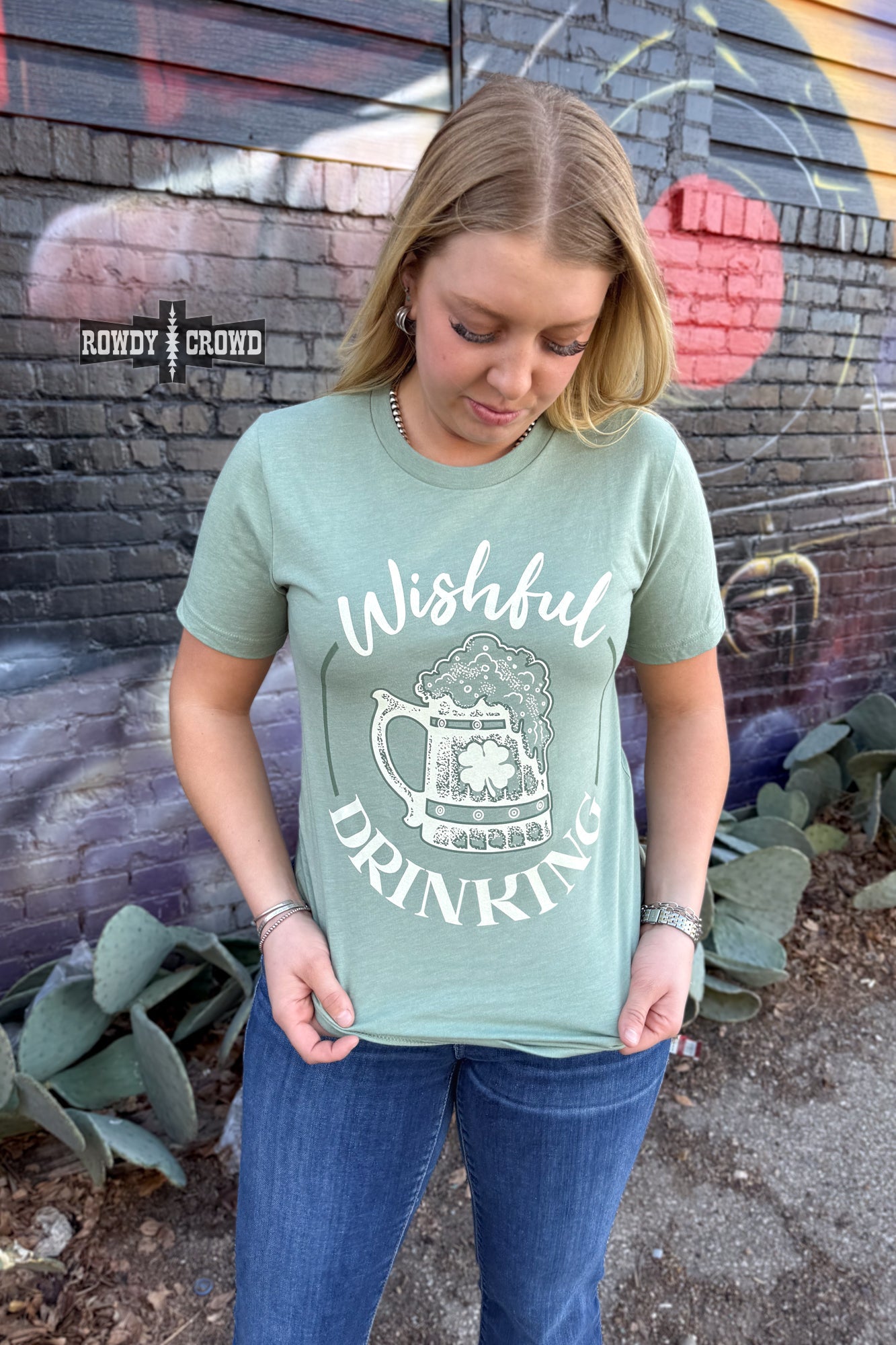 Wishful Drinking Tee - The Caffeine Cowboy