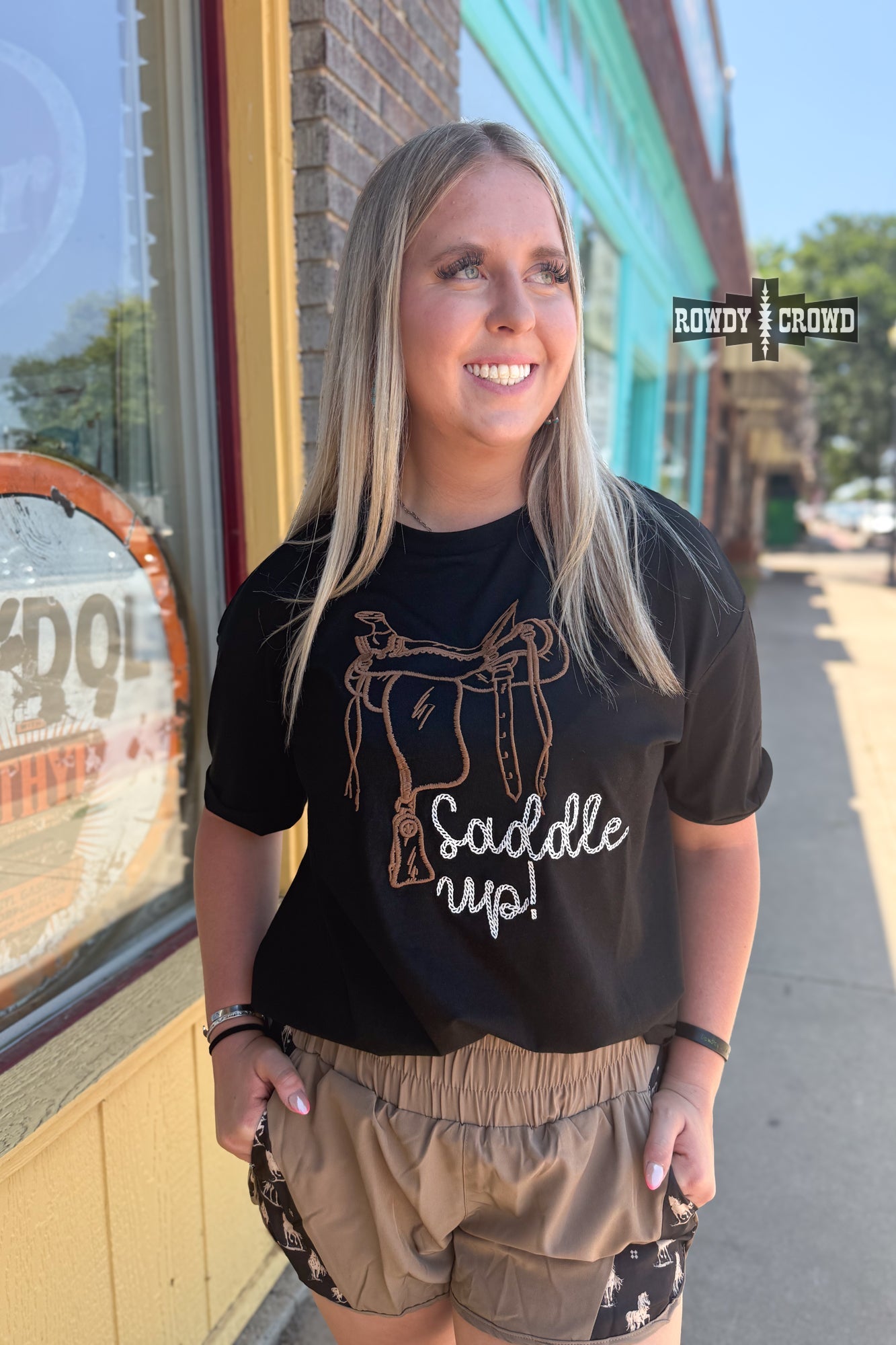 Saddle Up Tee - The Caffeine Cowboy