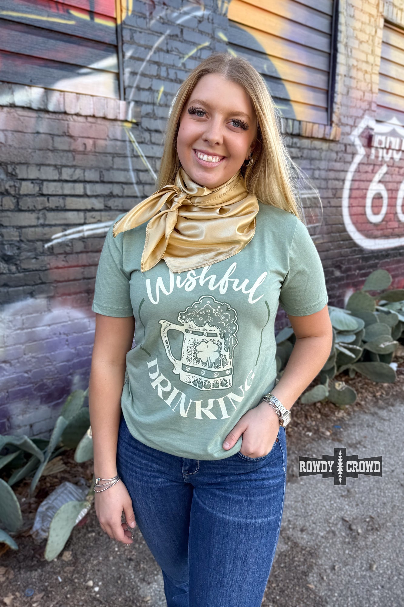 Wishful Drinking Tee - The Caffeine Cowboy