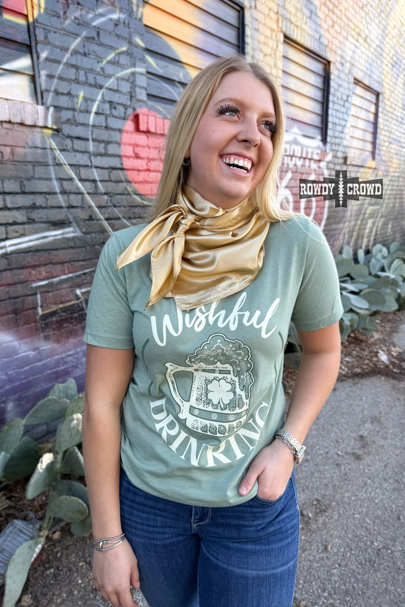 Wishful Drinking Tee - The Caffeine Cowboy