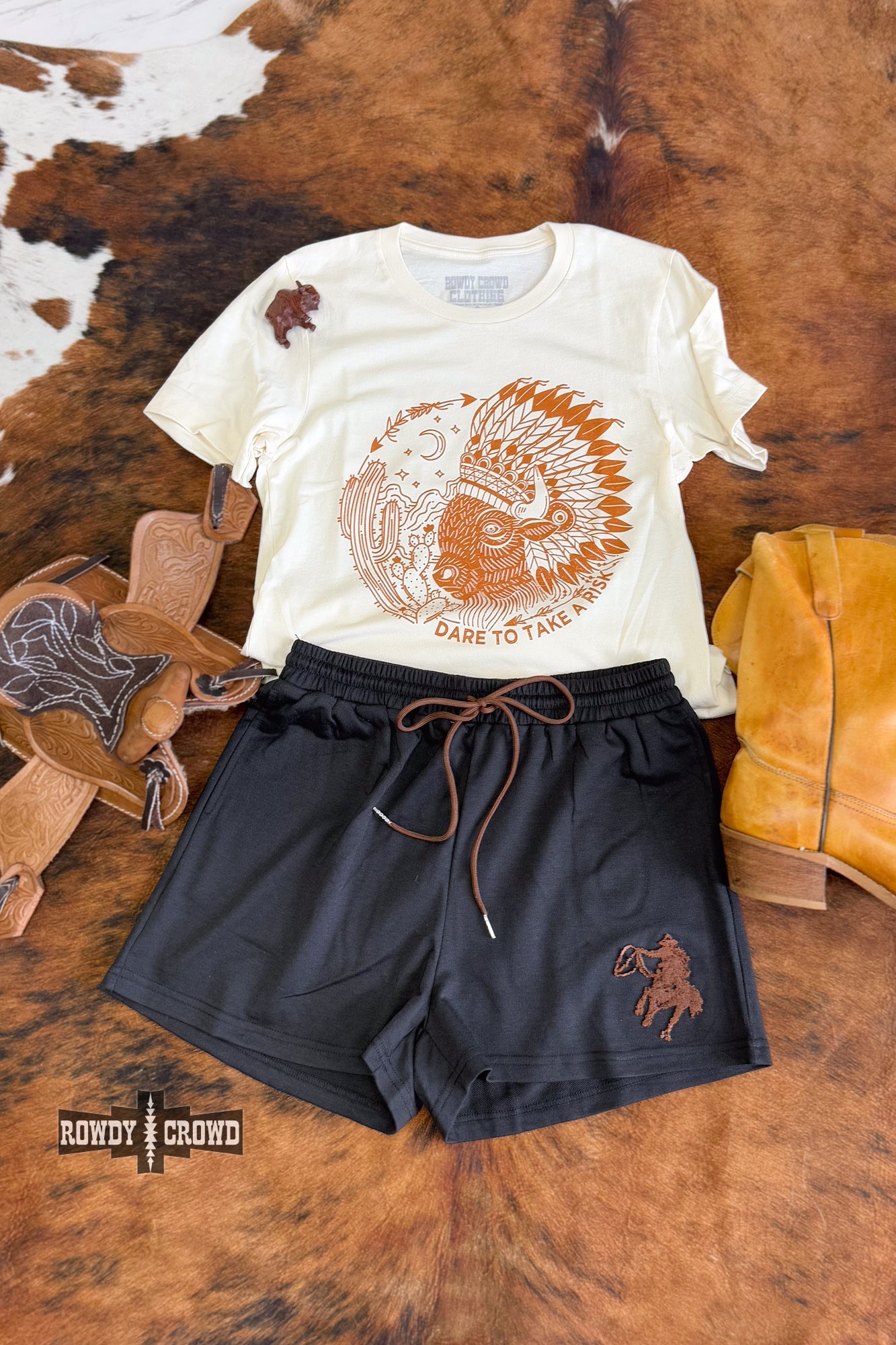 Risky Buffalo Tee - The Caffeine Cowboy