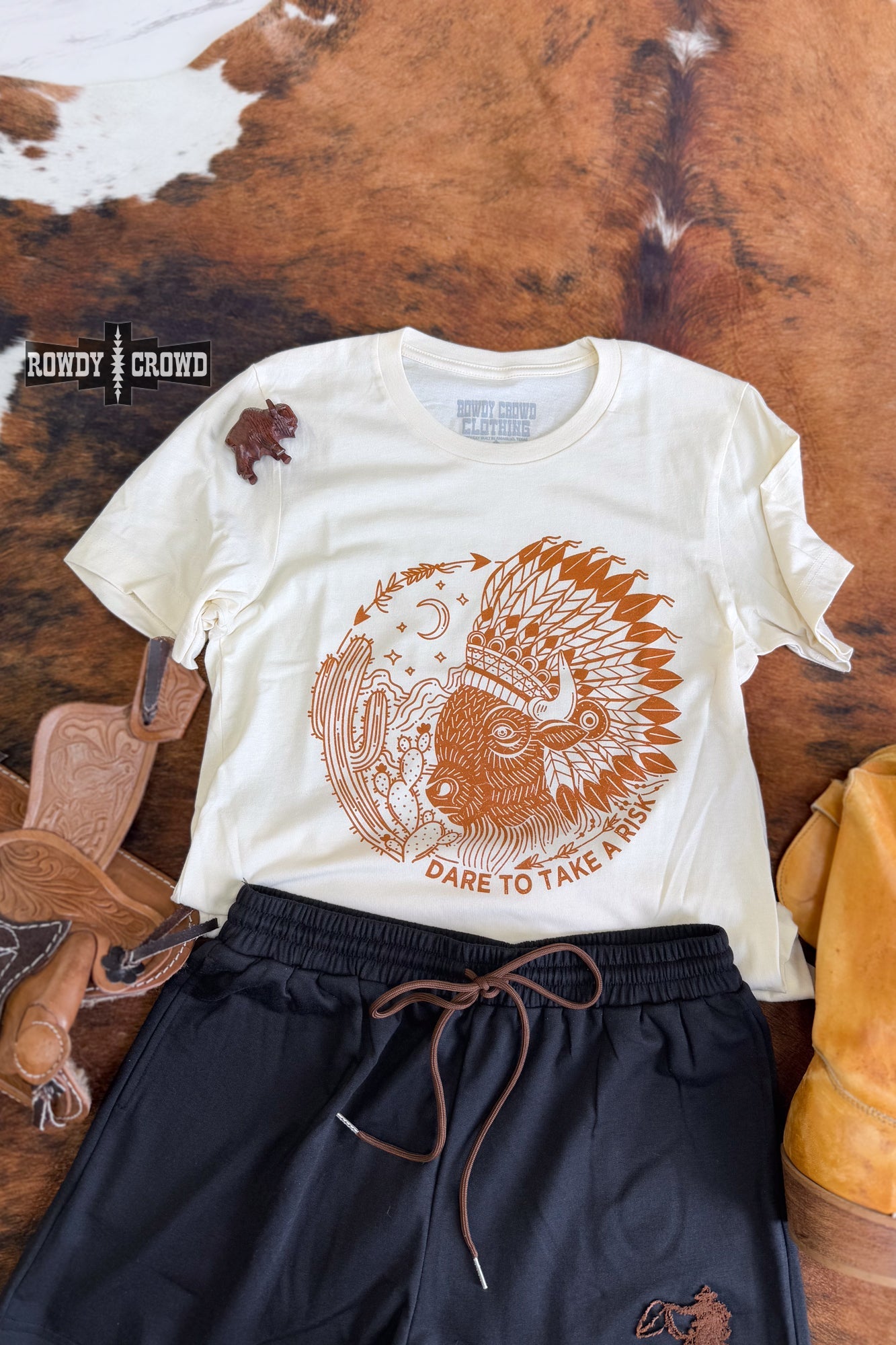 Risky Buffalo Tee - The Caffeine Cowboy