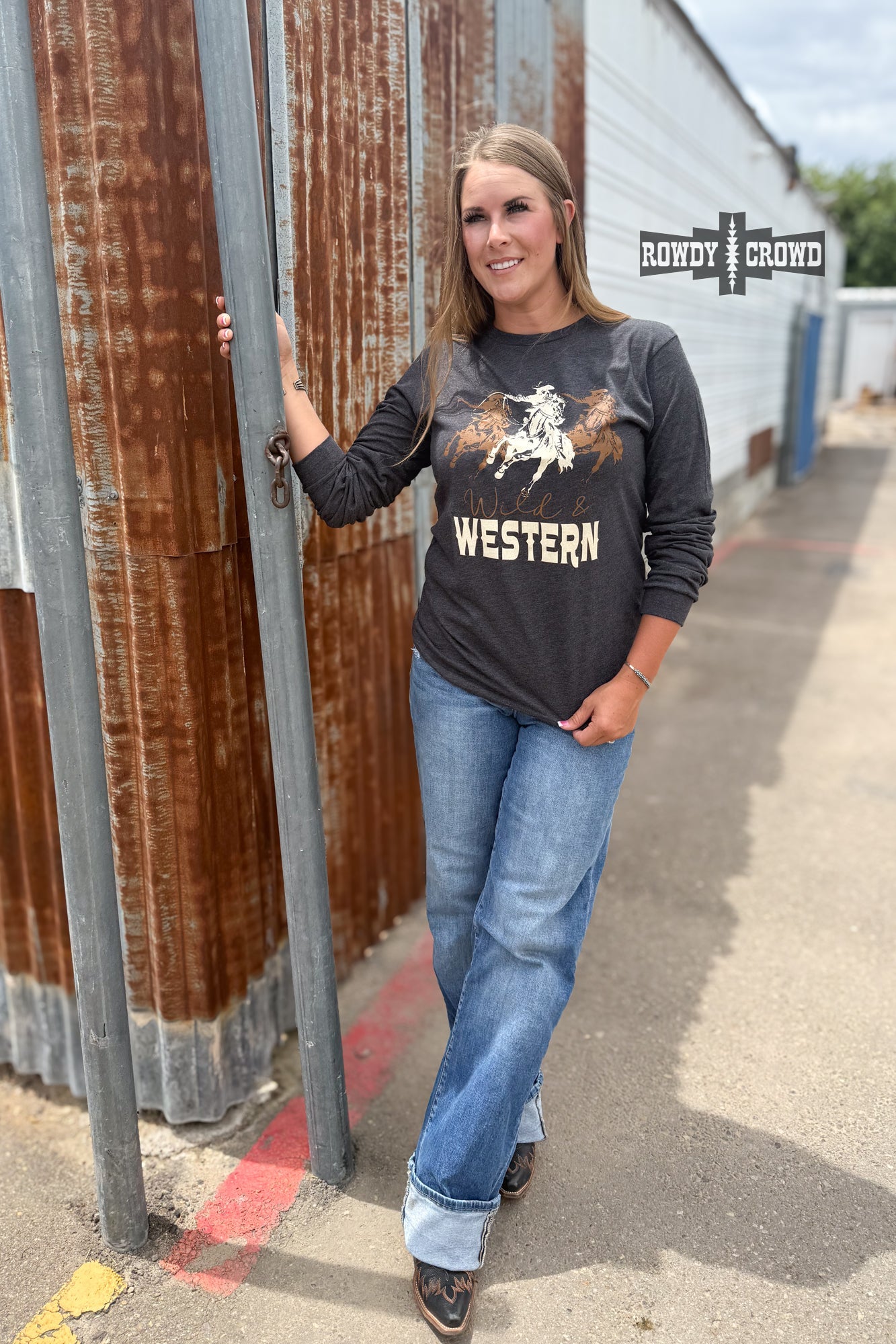 Wild & Western Long Sleeve - The Caffeine Cowboy
