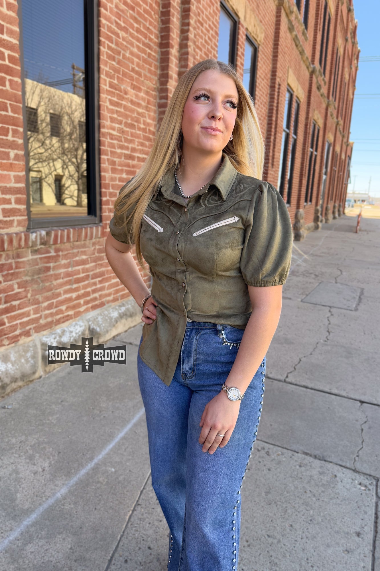 OLIVE - Calaboose Top - The Caffeine Cowboy