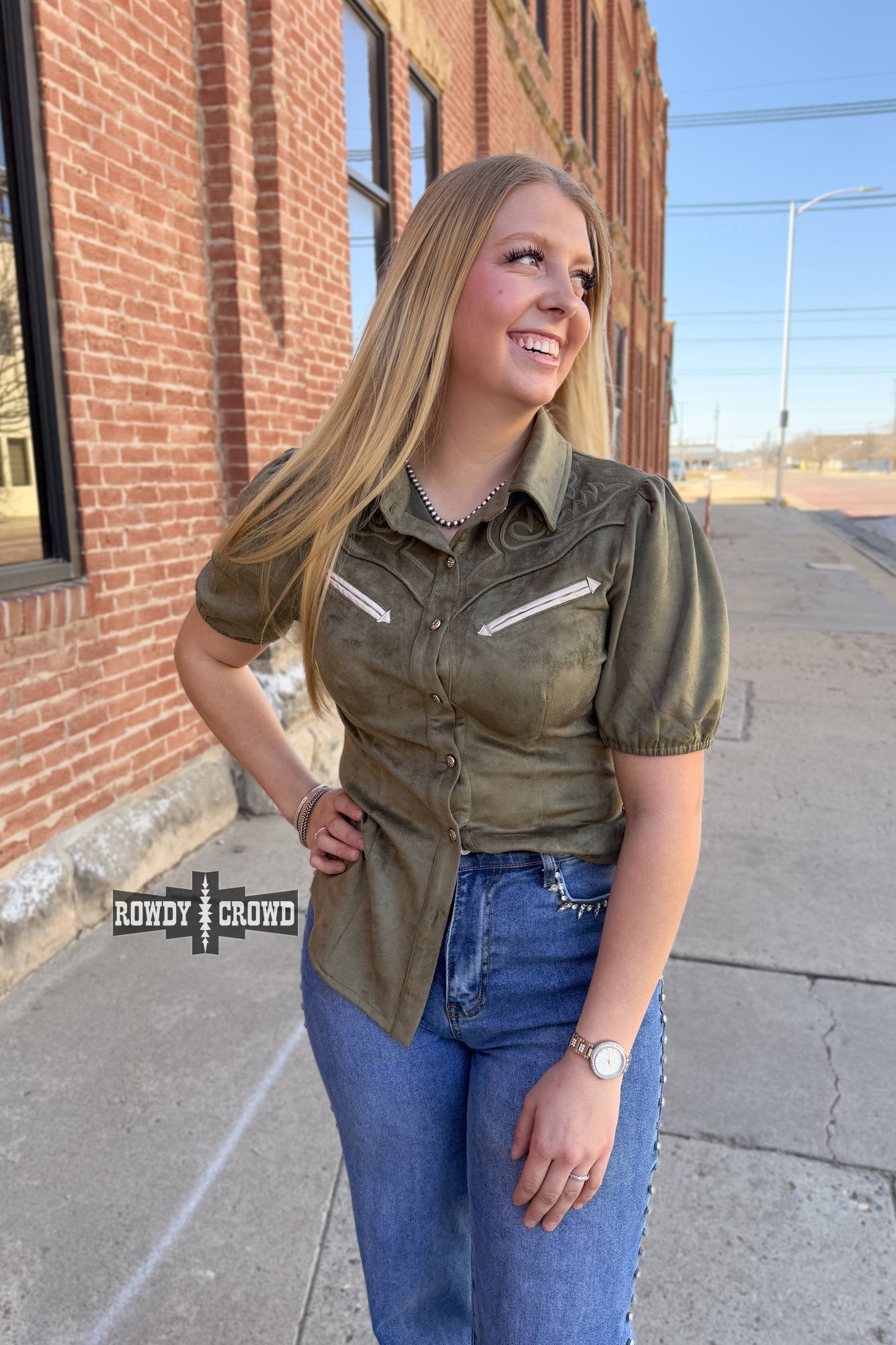 OLIVE - Calaboose Top - The Caffeine Cowboy
