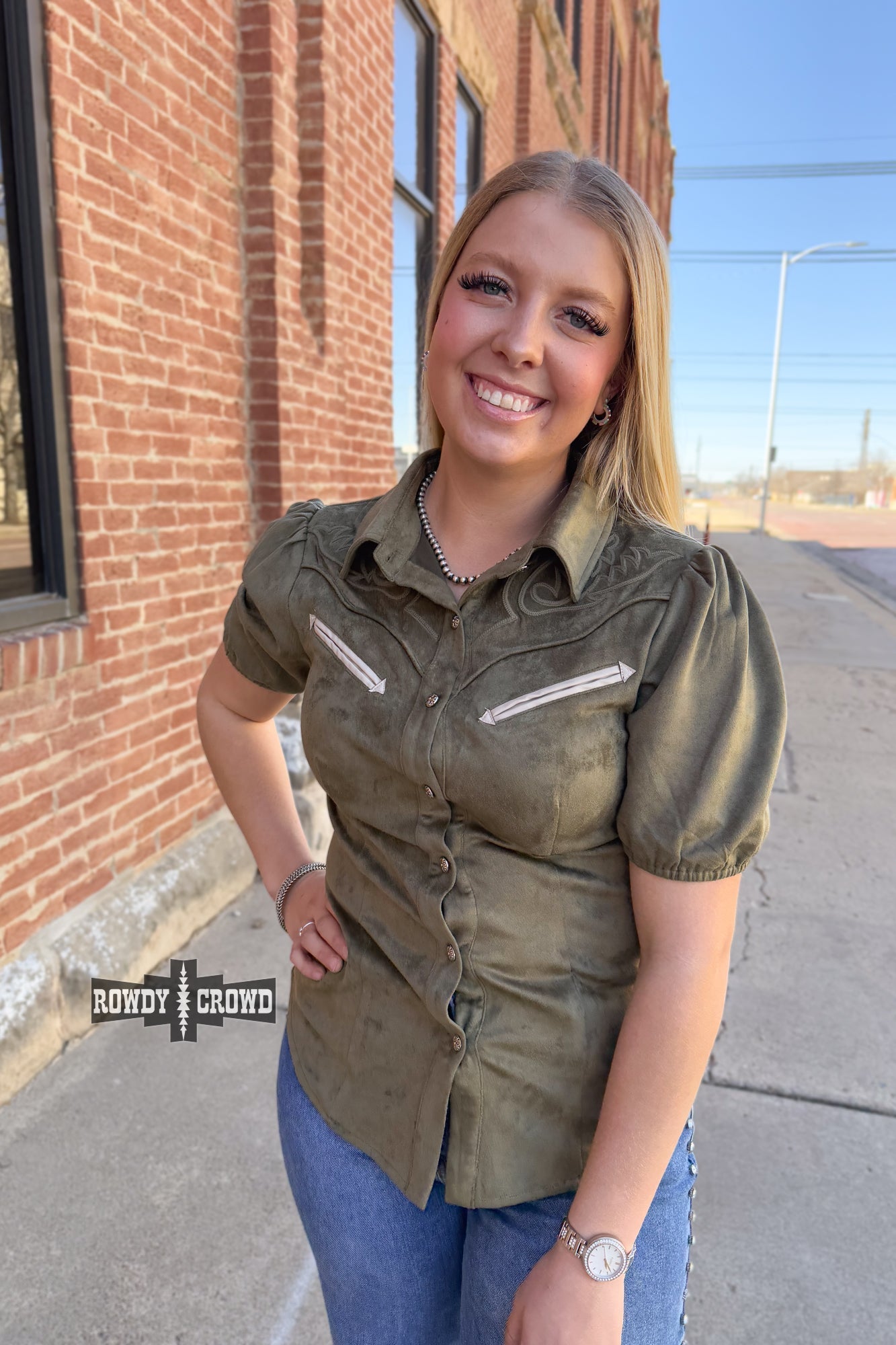 OLIVE - Calaboose Top - The Caffeine Cowboy