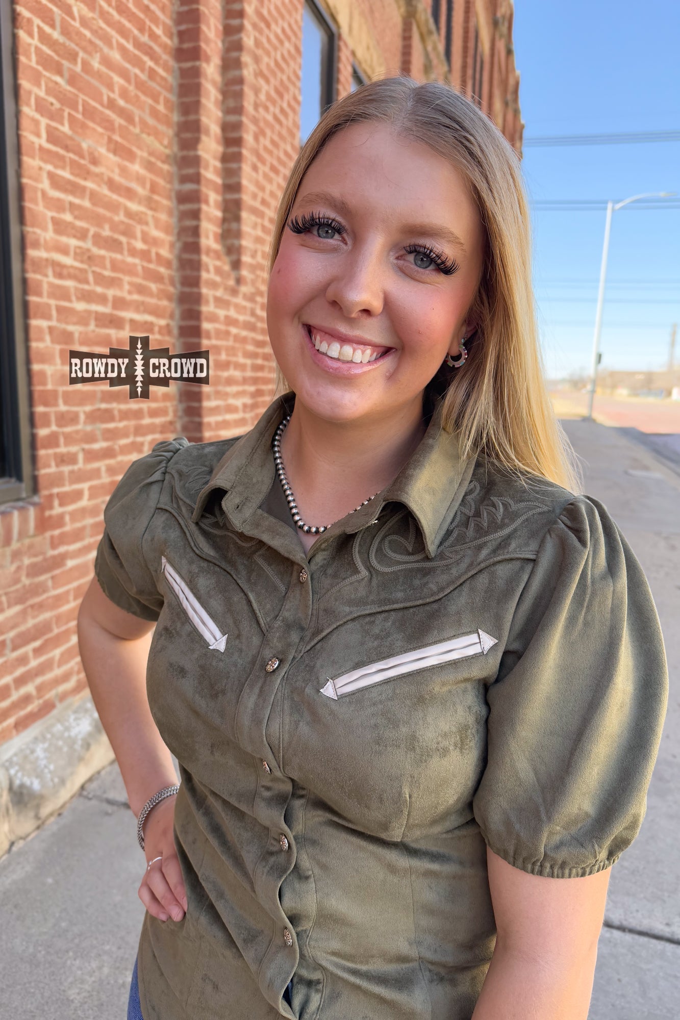 OLIVE - Calaboose Top - The Caffeine Cowboy