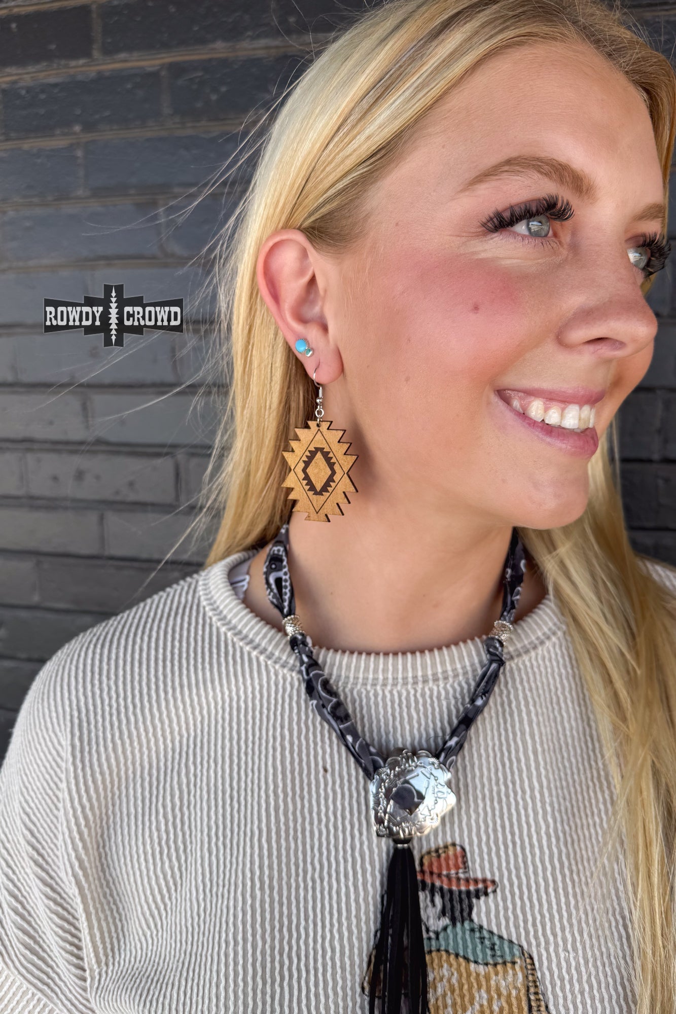 Aztec Cowgirl Earrings - The Caffeine Cowboy
