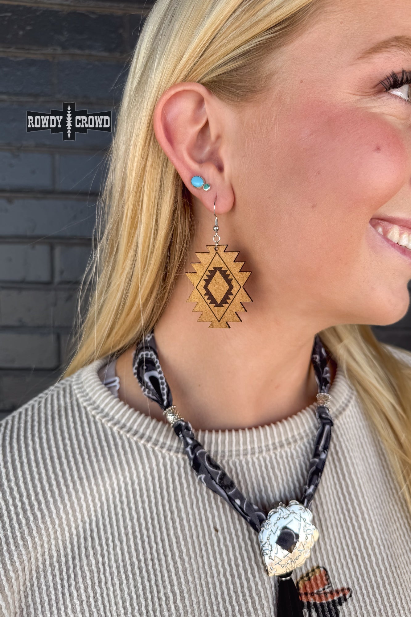 Aztec Cowgirl Earrings - The Caffeine Cowboy