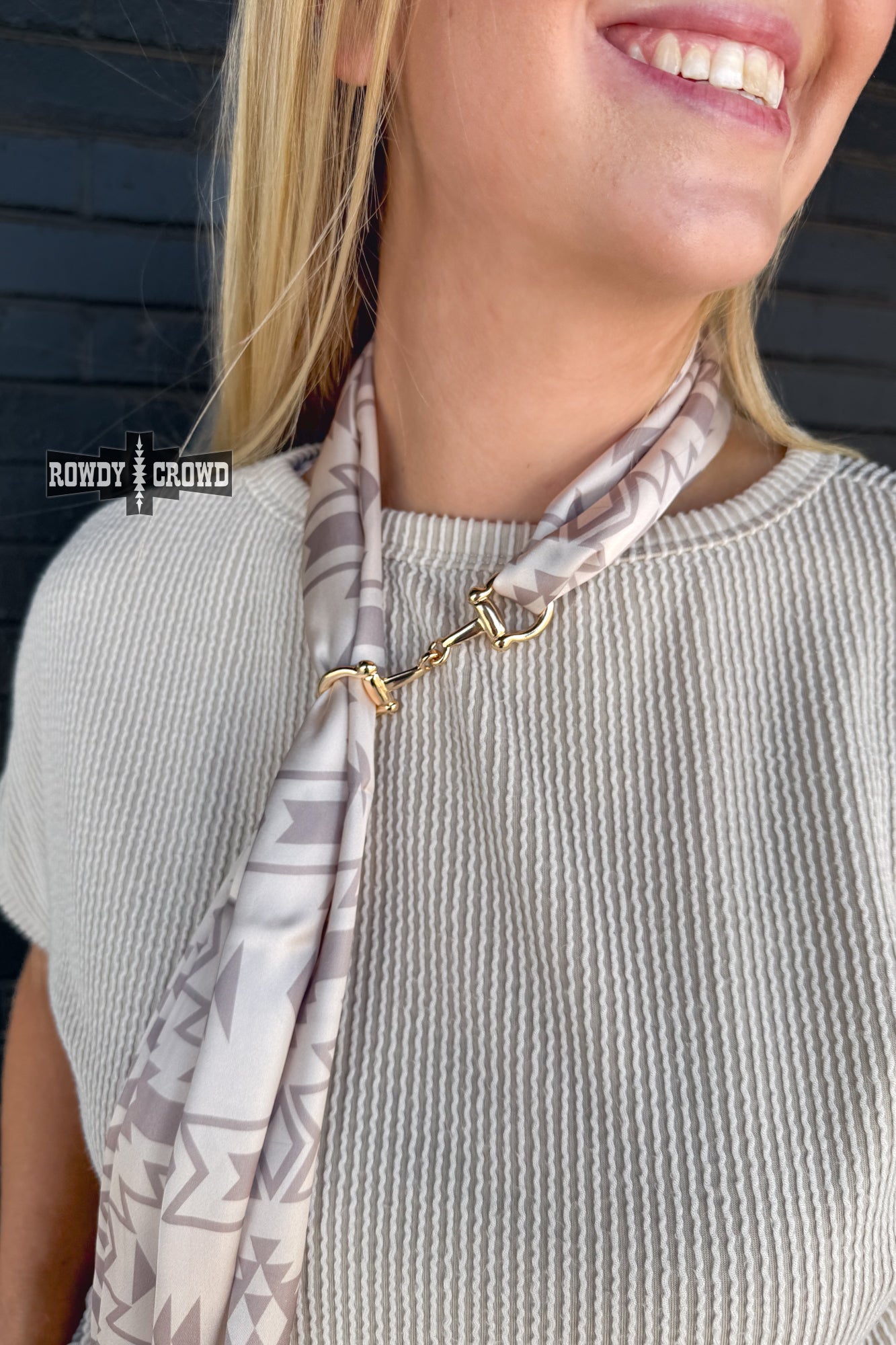 Snazzy Snaffle Scarf Slide - The Caffeine Cowboy