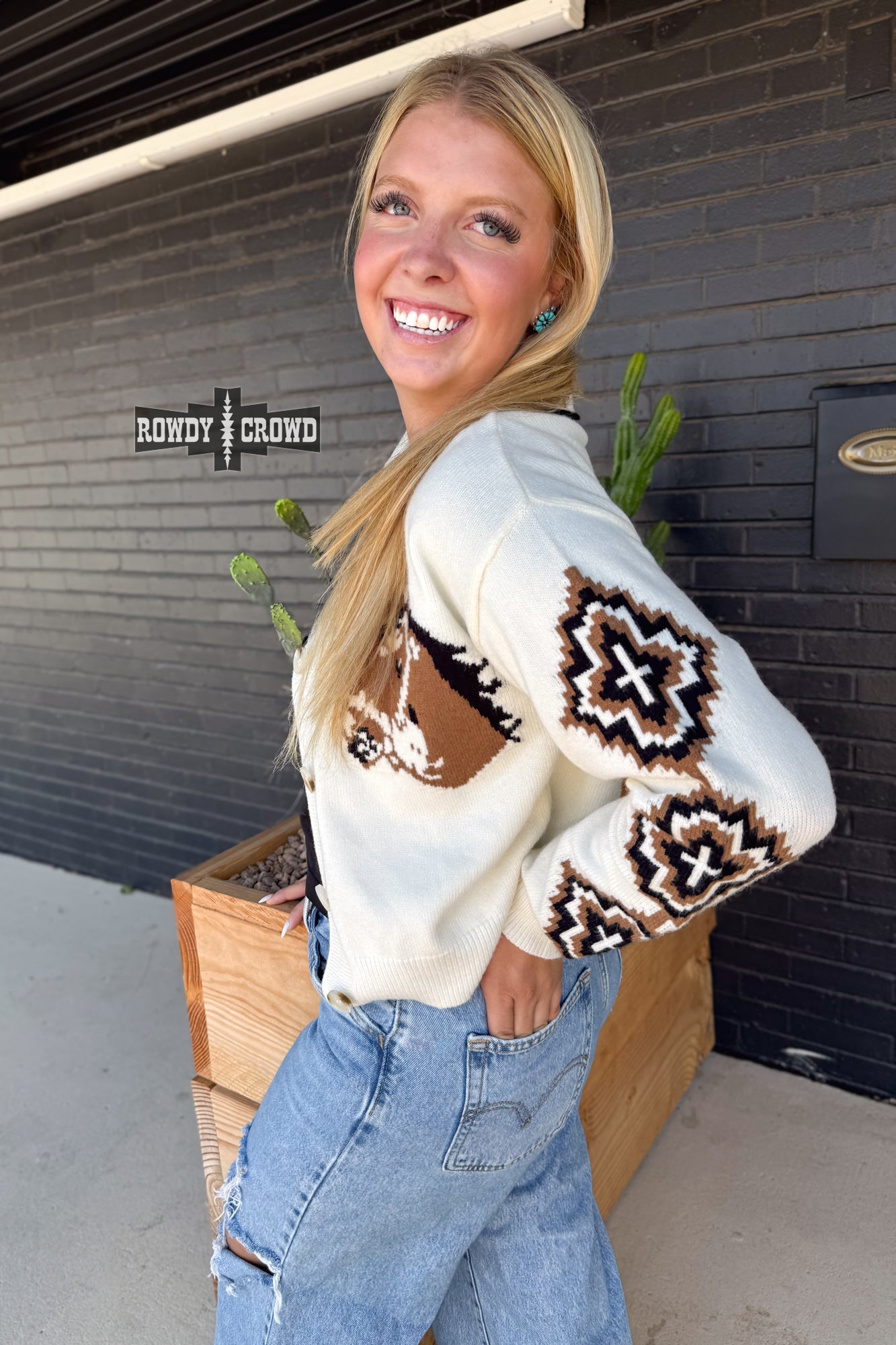 Cool Horse Cardigan - The Caffeine Cowboy