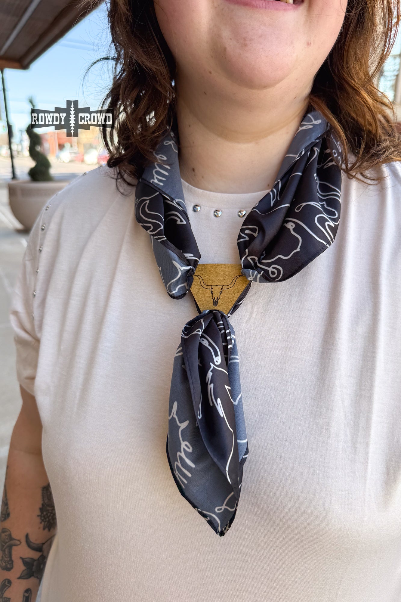 Seminole Skull Scarf Slide - The Caffeine Cowboy