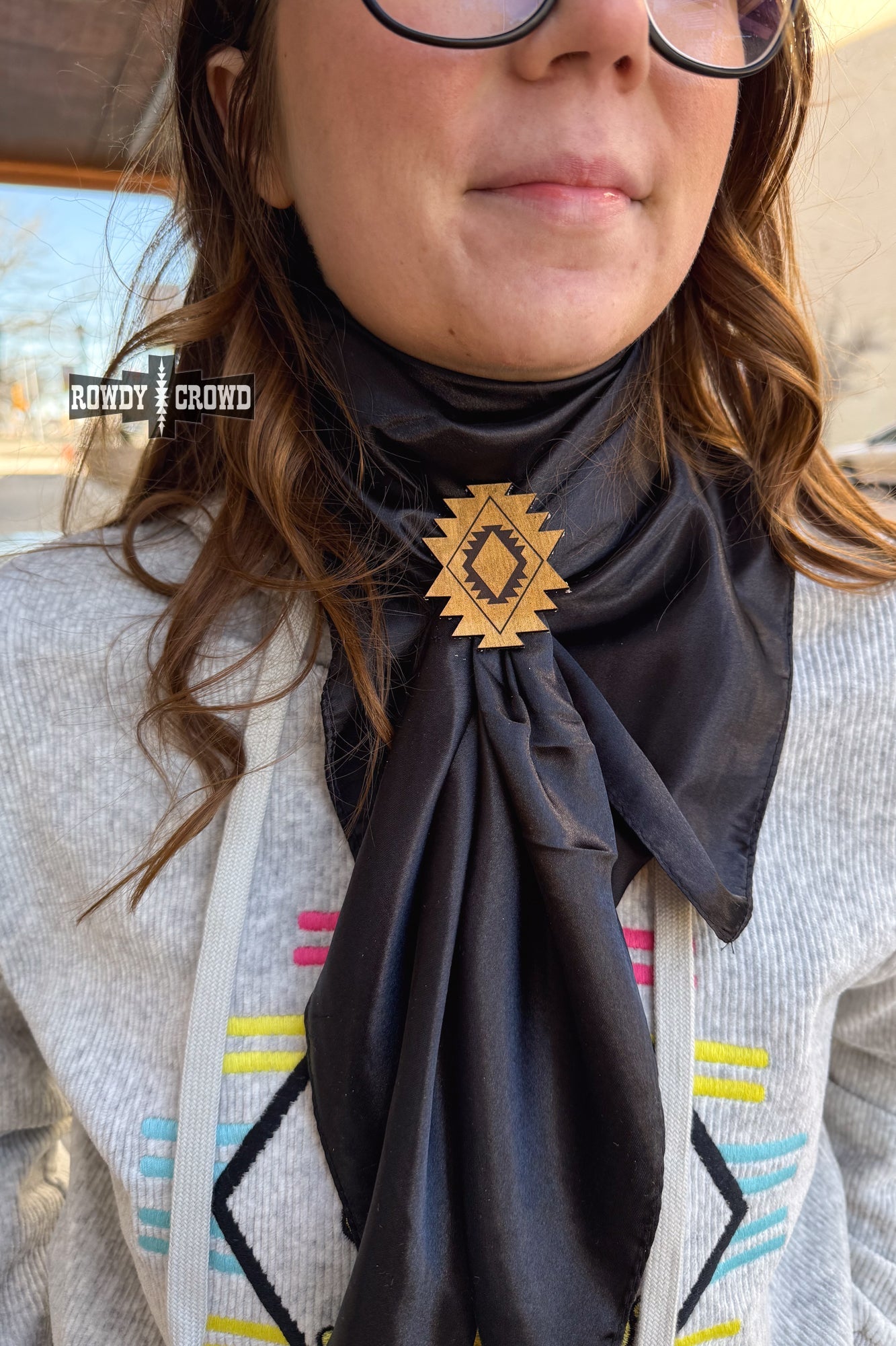 Aztec Sky Scarf Slide - The Caffeine Cowboy