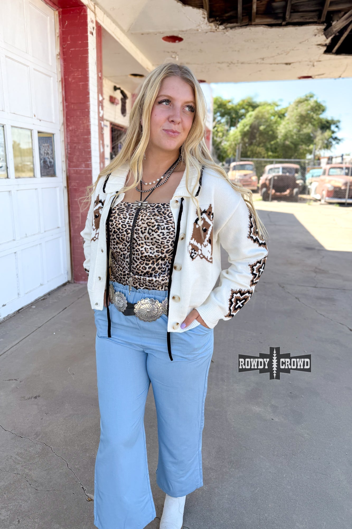 Cool Horse Cardigan - The Caffeine Cowboy