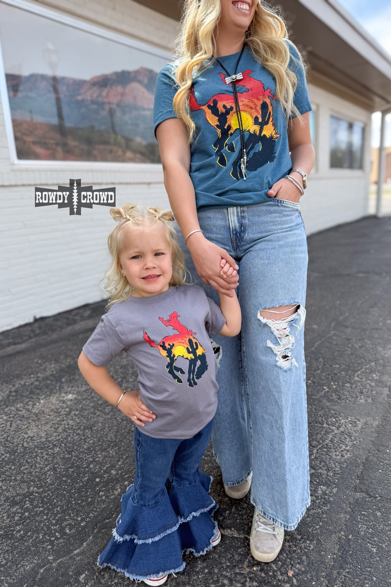 KIDS Bowie Bronc Tee - The Caffeine Cowboy