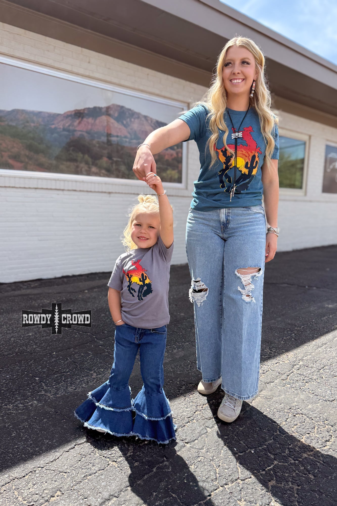 KIDS Bowie Bronc Tee - The Caffeine Cowboy