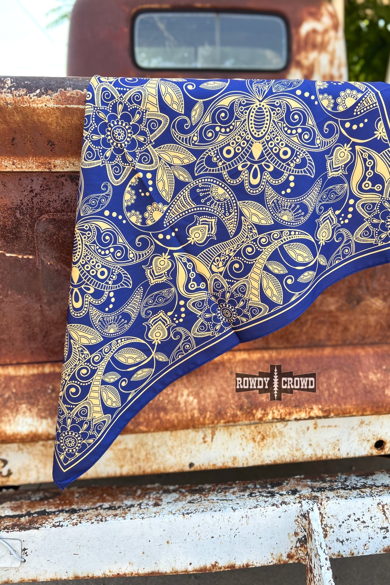 SMALL Punchy Paisley Wild Rag - The Caffeine Cowboy