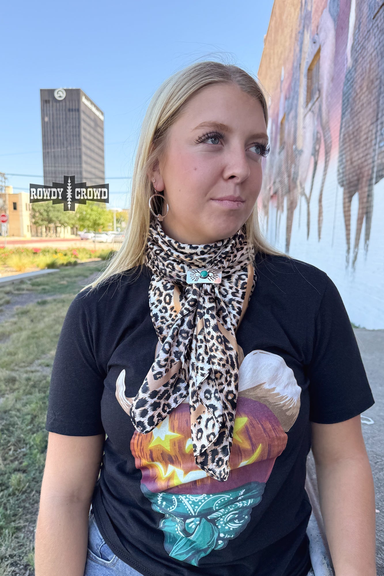 Liberty Leopard Wild Rag/ Scarf - The Caffeine Cowboy
