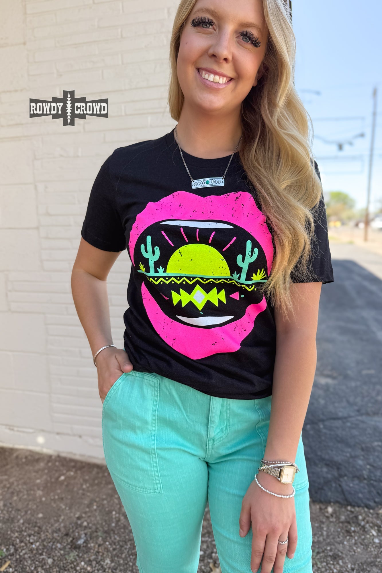 Desert Lips Tee - The Caffeine Cowboy