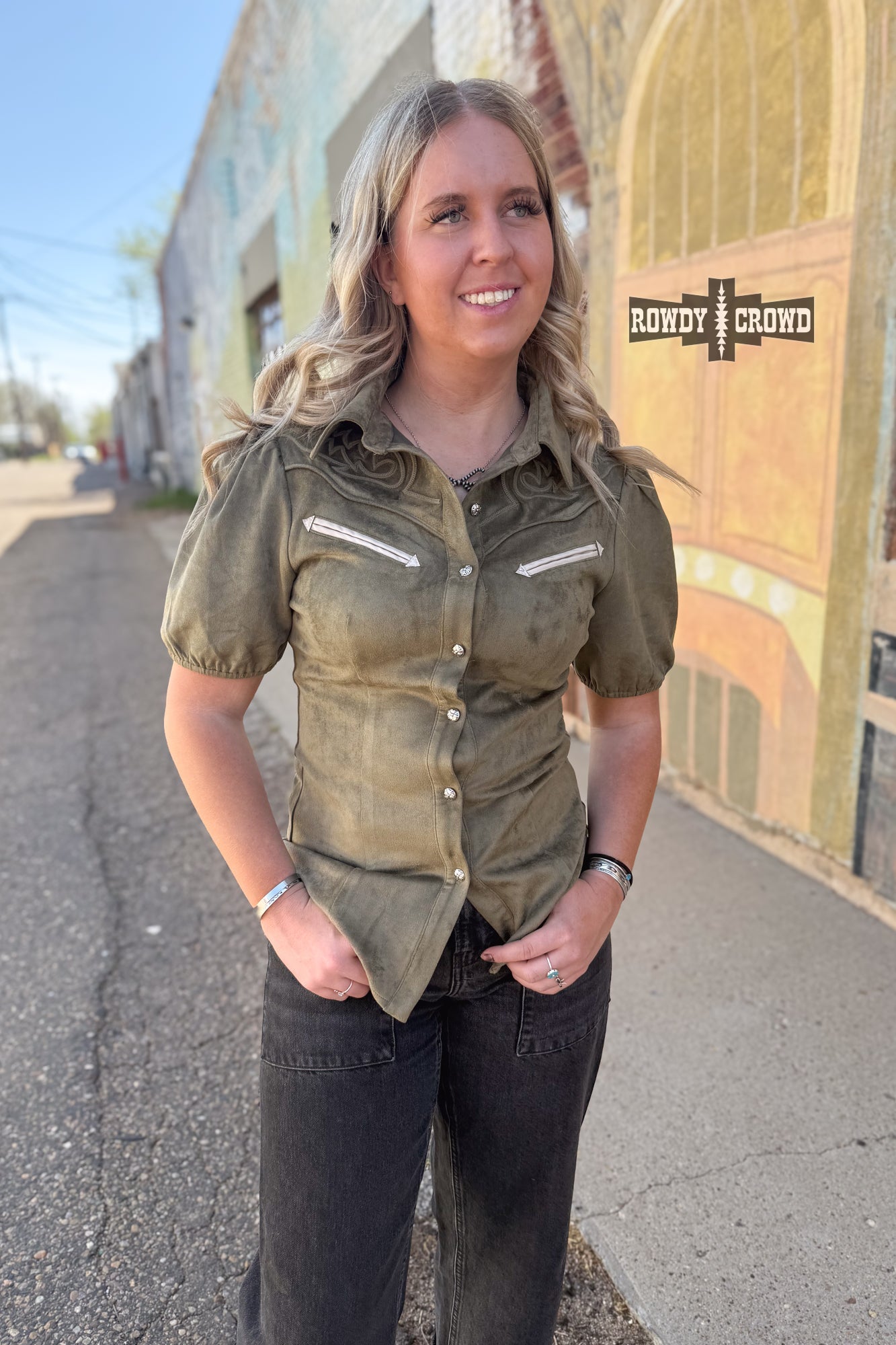 OLIVE - Calaboose Top - The Caffeine Cowboy