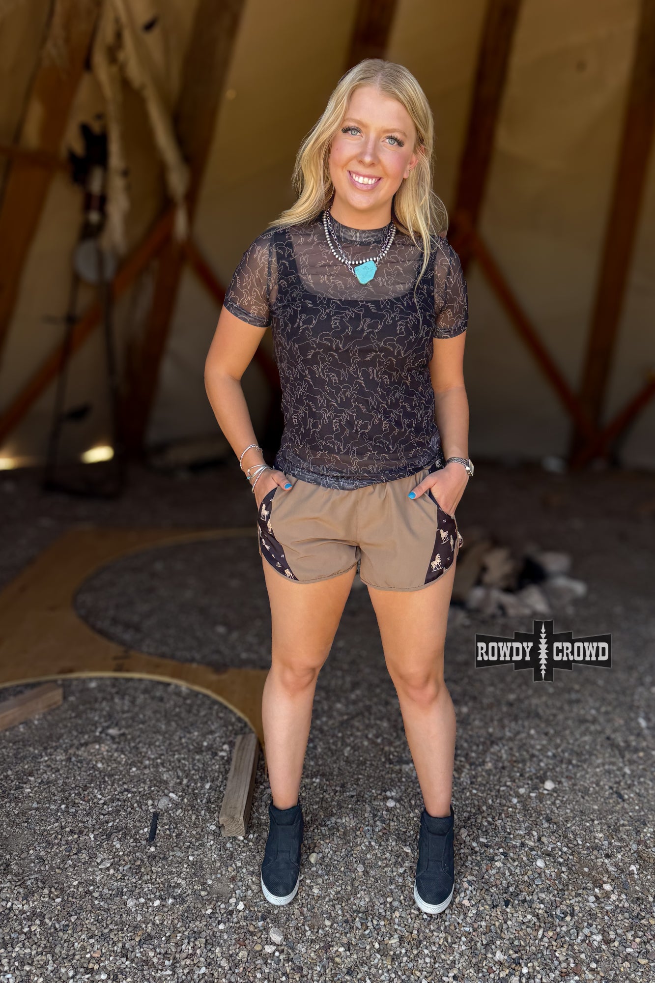 Mustang Ridge Shorts - The Caffeine Cowboy