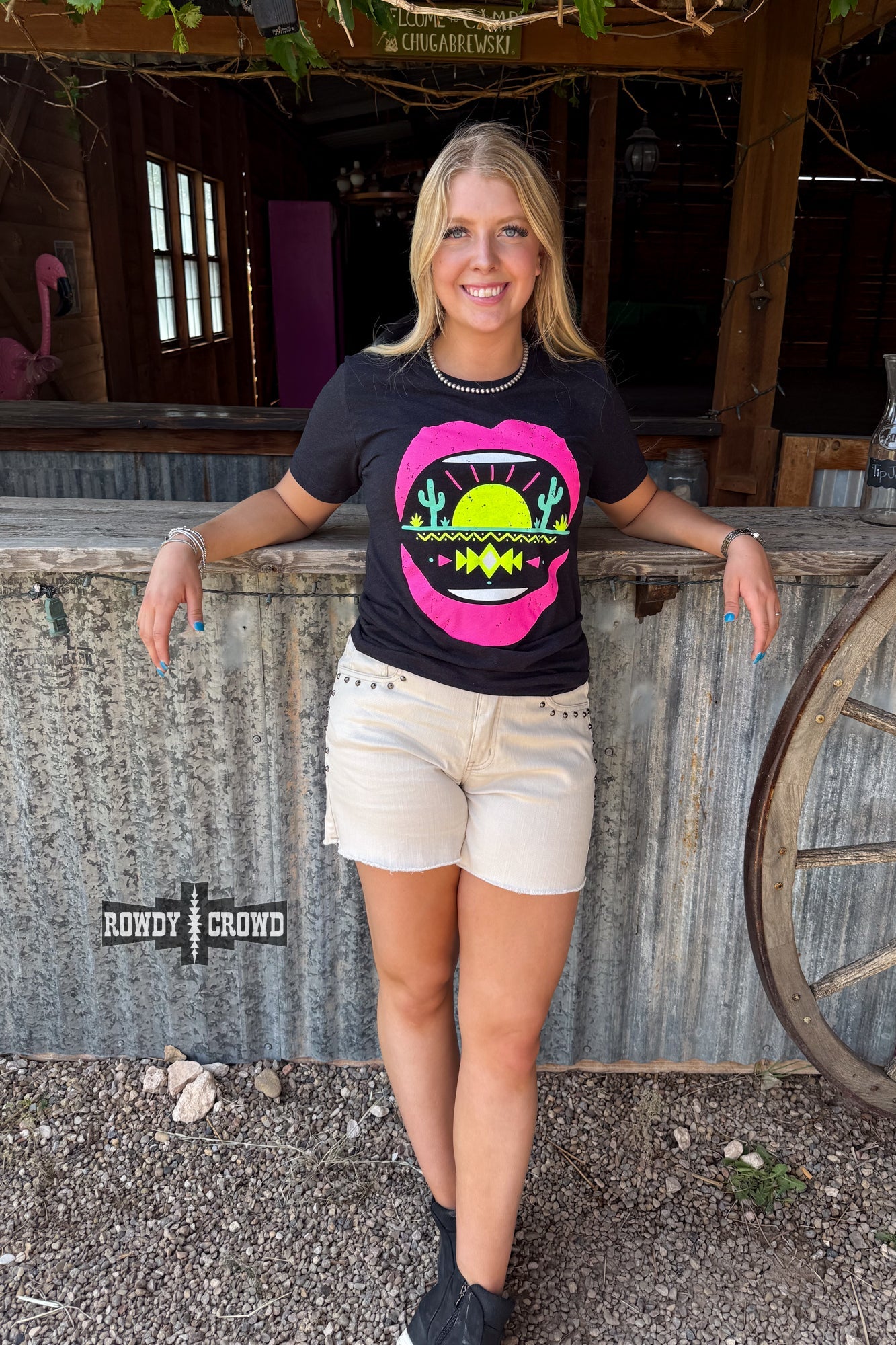 Desert Lips Tee - The Caffeine Cowboy