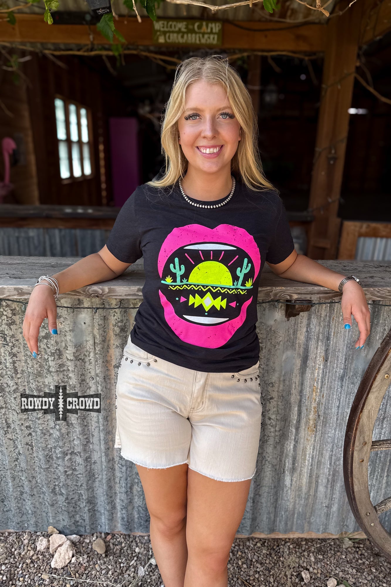 Desert Lips Tee - The Caffeine Cowboy
