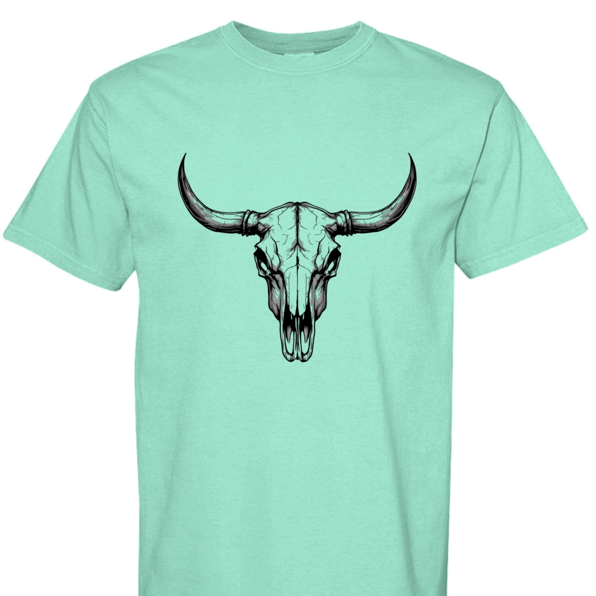 Western Bull Skull - The Caffeine Cowboy