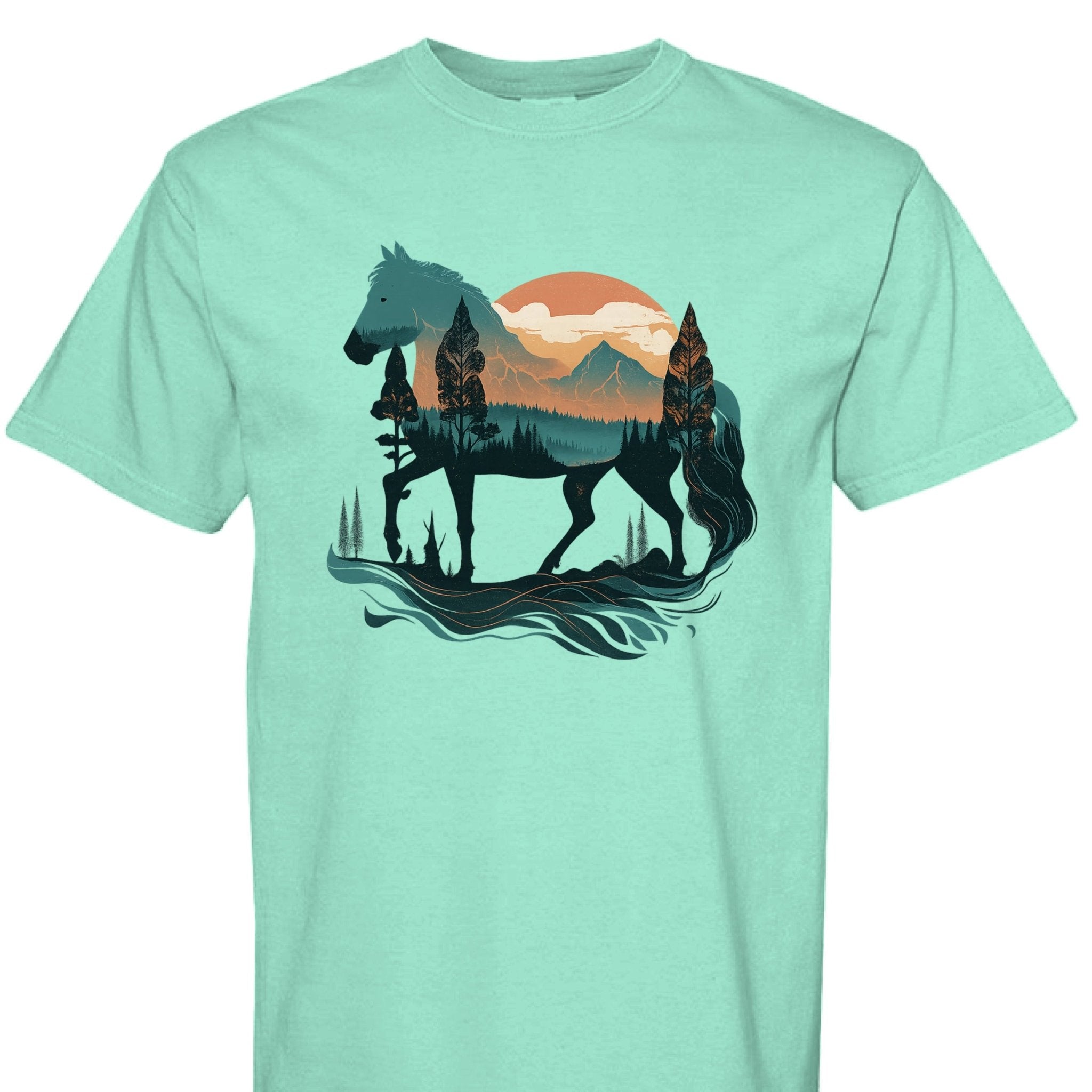 Wild Horse Mountain Tee - The Caffeine Cowboy