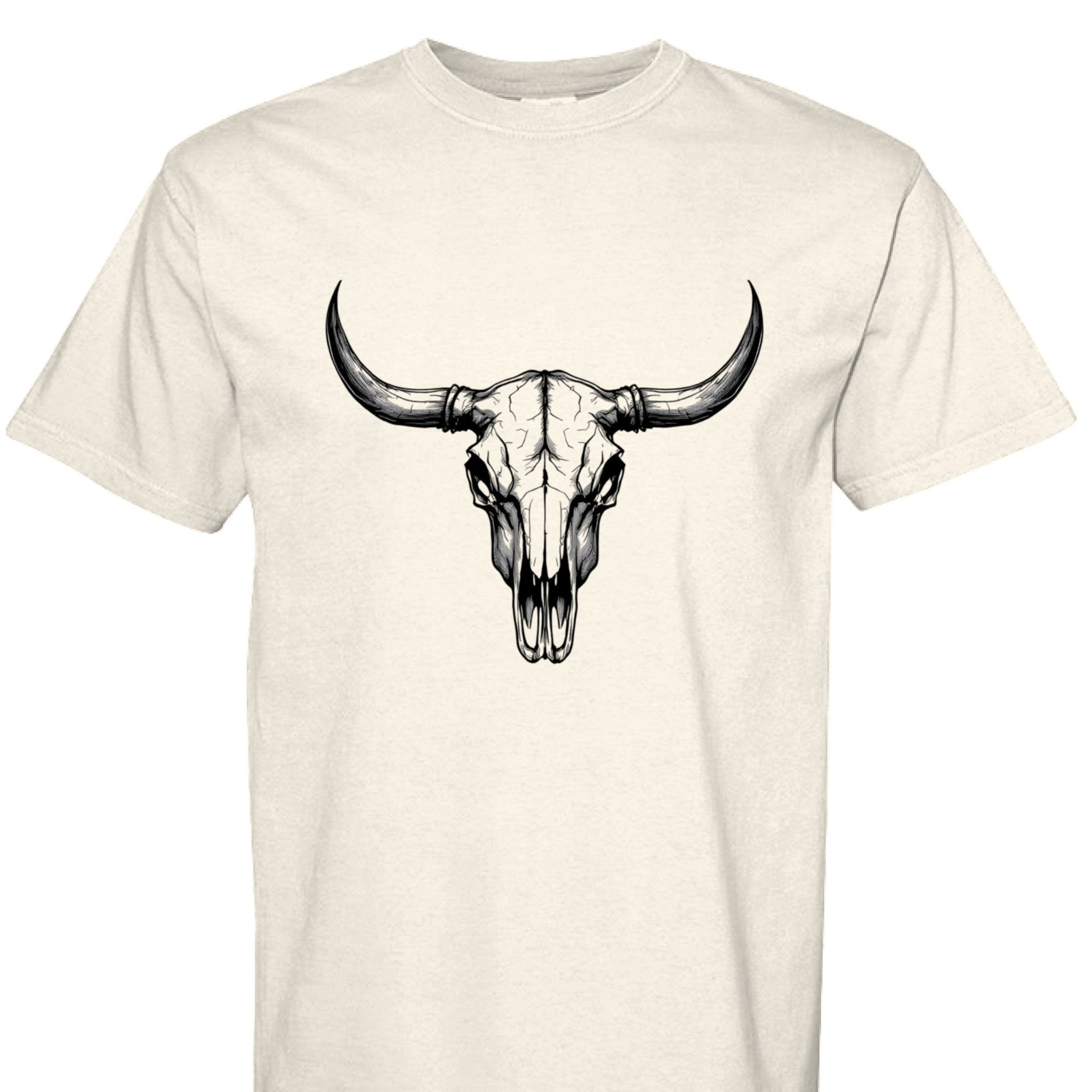 Western Bull Skull - The Caffeine Cowboy