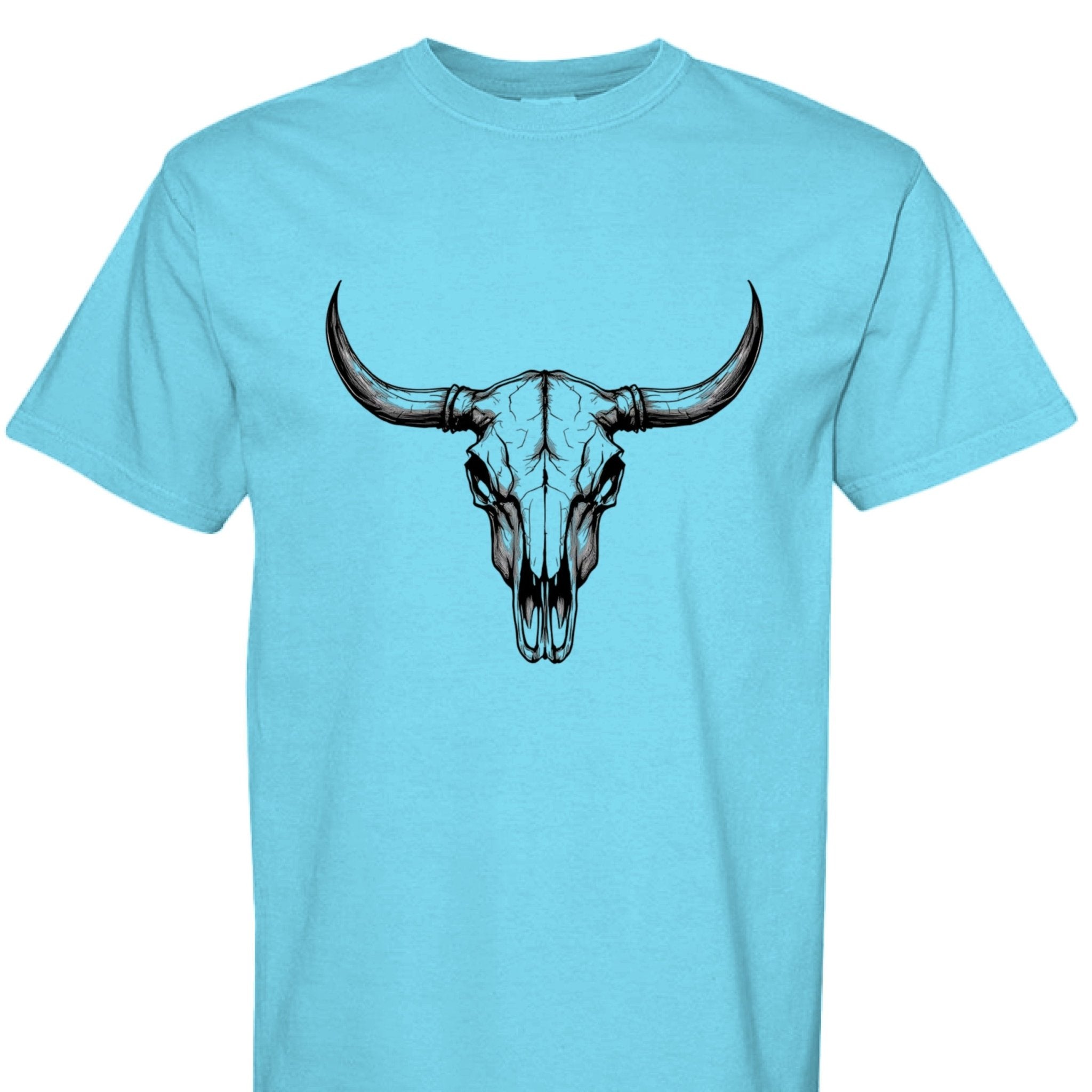 Western Bull Skull - The Caffeine Cowboy
