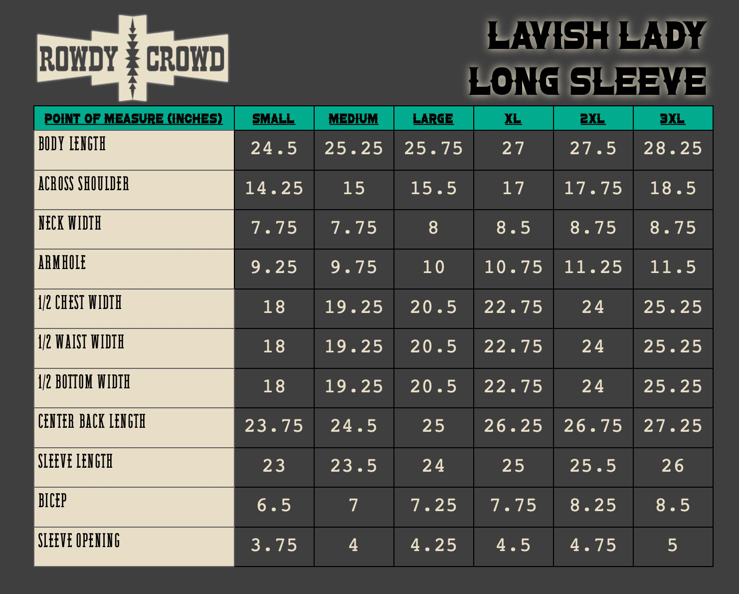Lavish Lady Long Sleeve - The Caffeine Cowboy