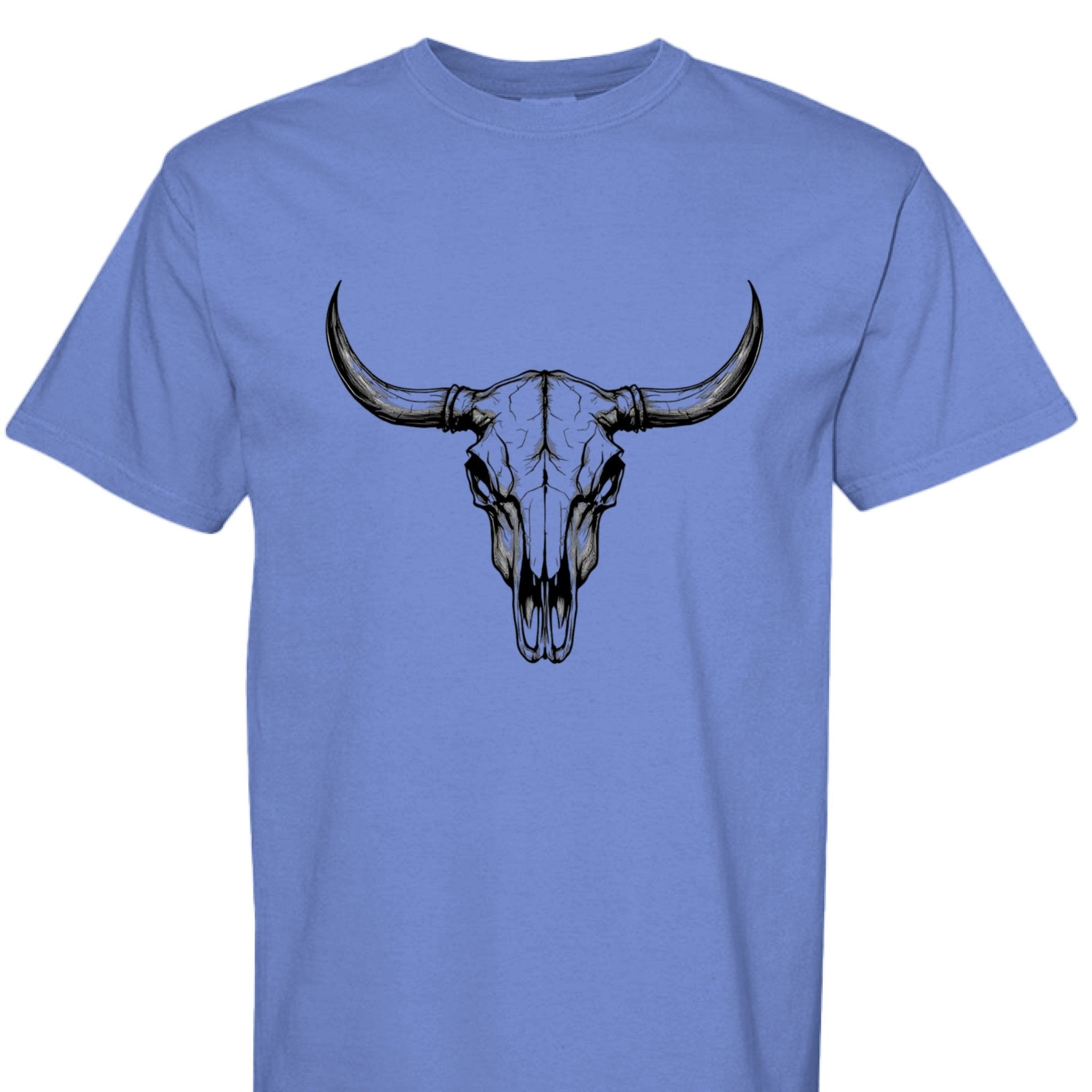 Western Bull Skull - The Caffeine Cowboy