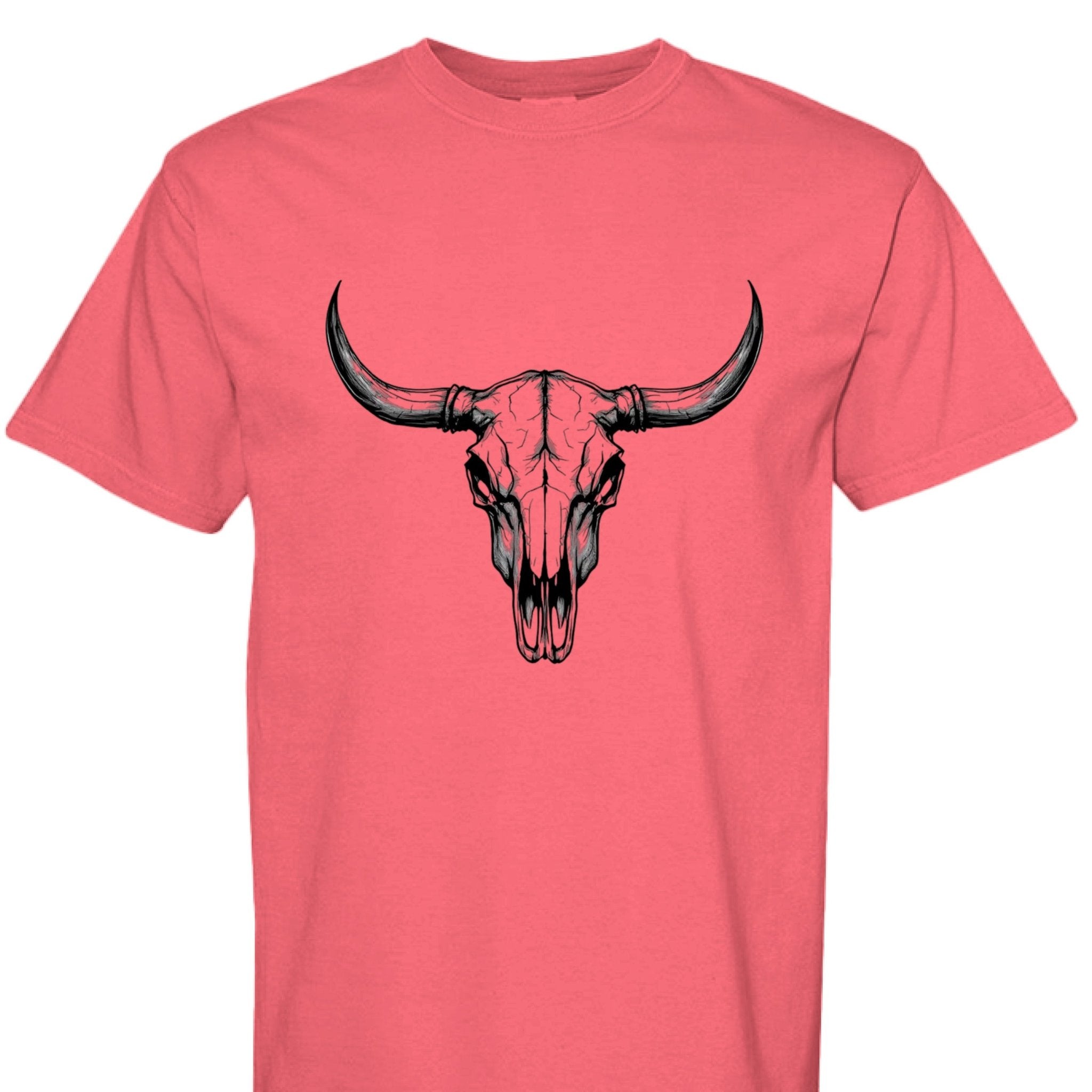 Western Bull Skull - The Caffeine Cowboy