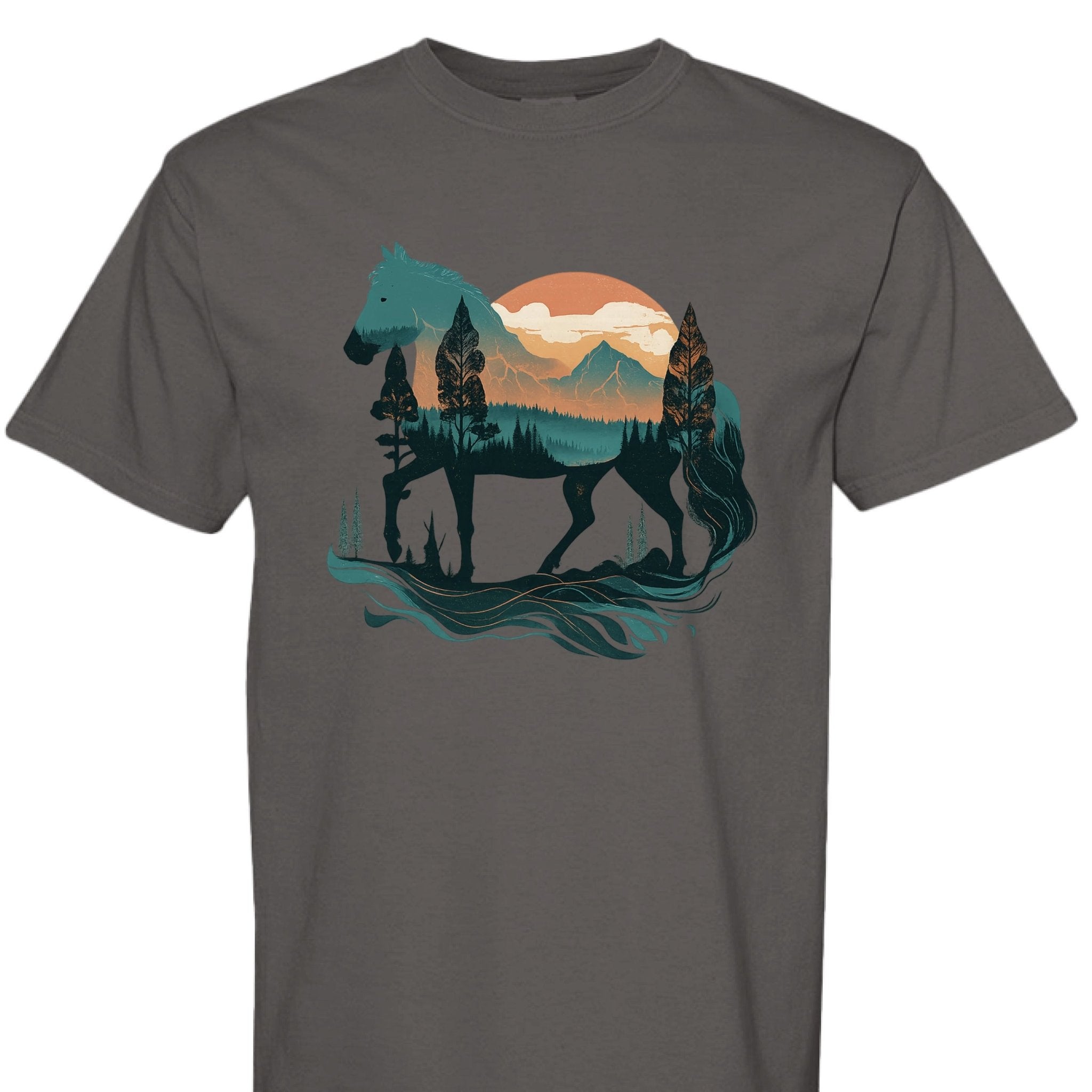 Wild Horse Mountain Tee - The Caffeine Cowboy