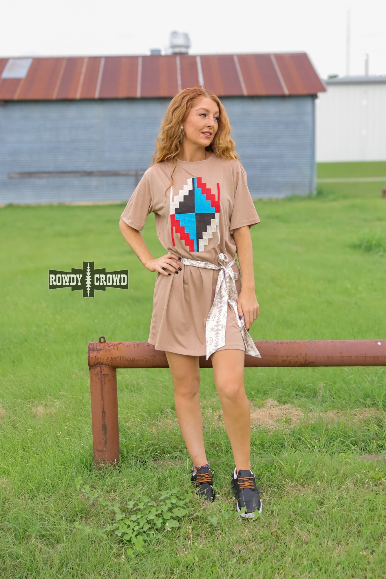 Alamosa Aztec Dress - The Caffeine Cowboy